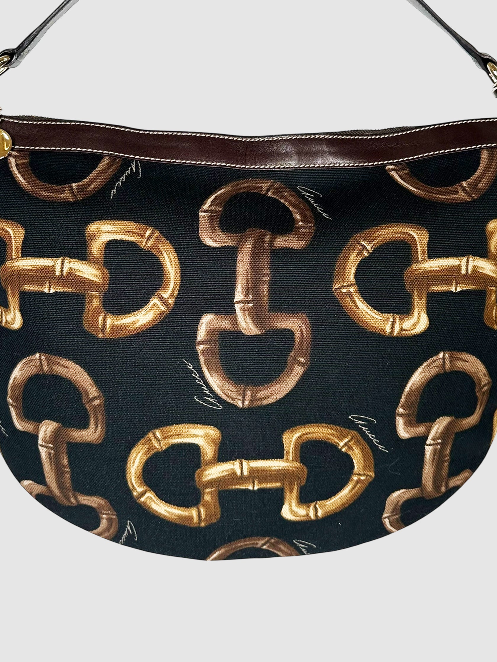 Horsebit Print Bag