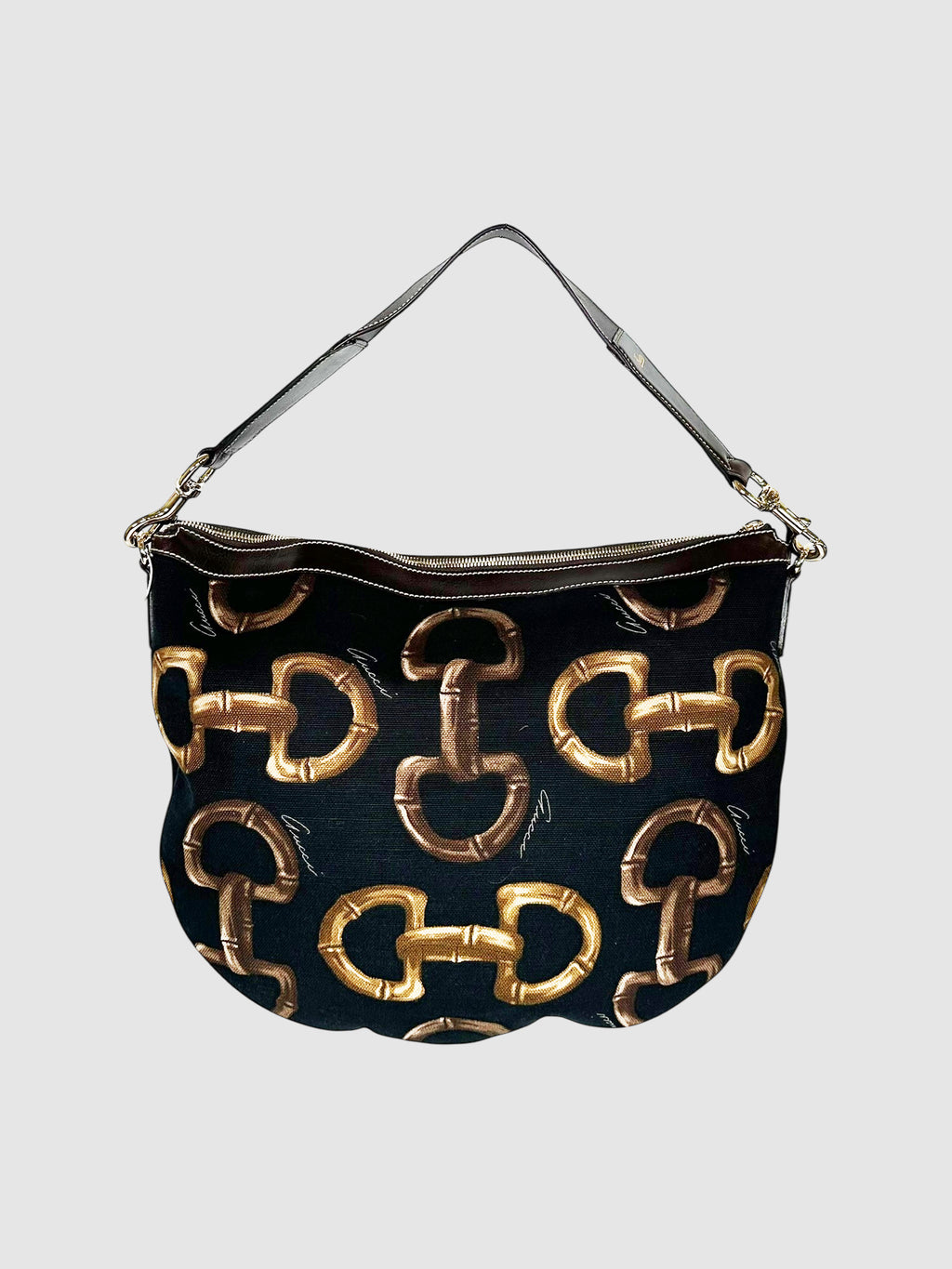 Horsebit Print Bag