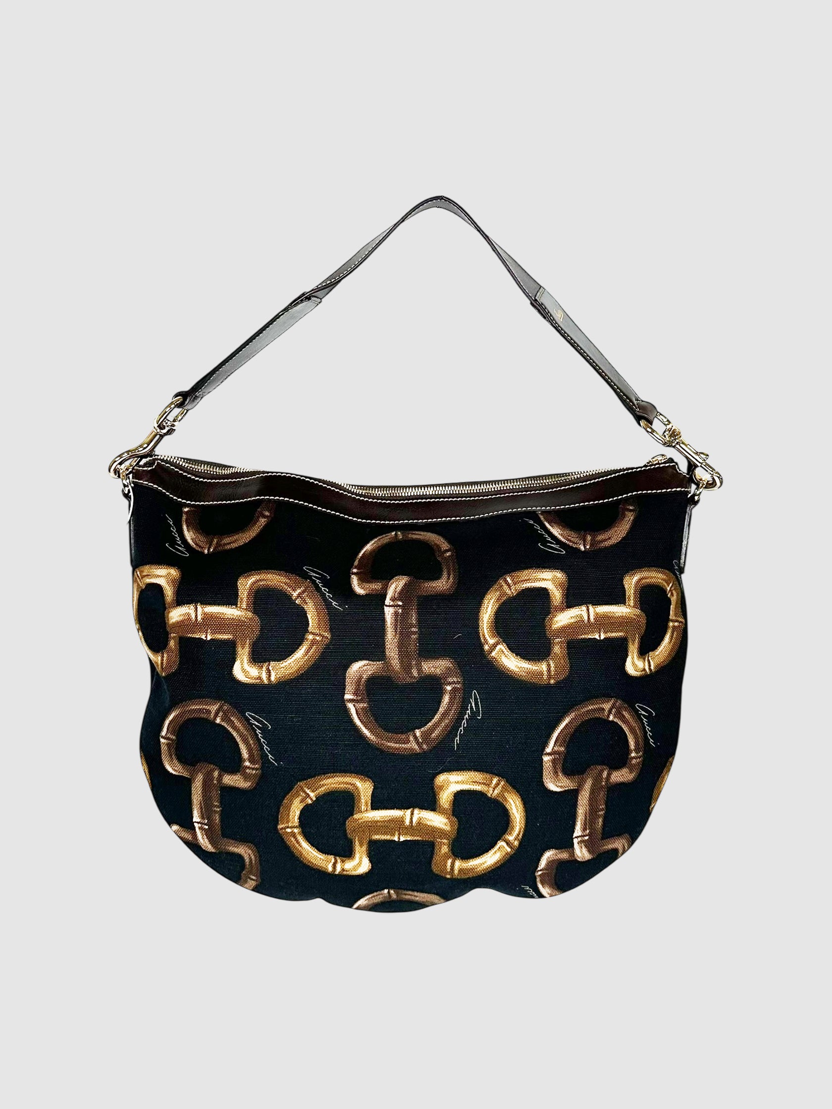 Horsebit Print Bag
