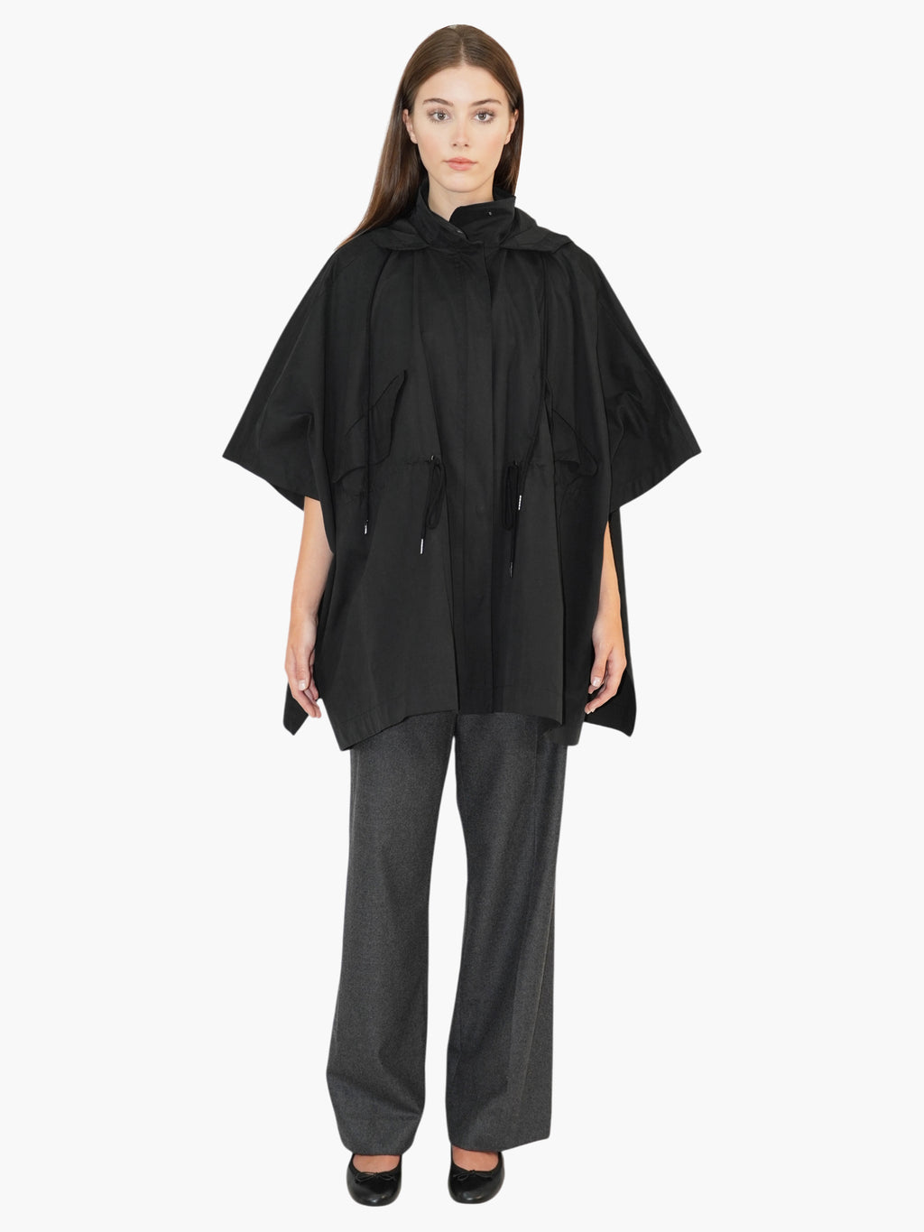 Tied-Up Cape Jacket