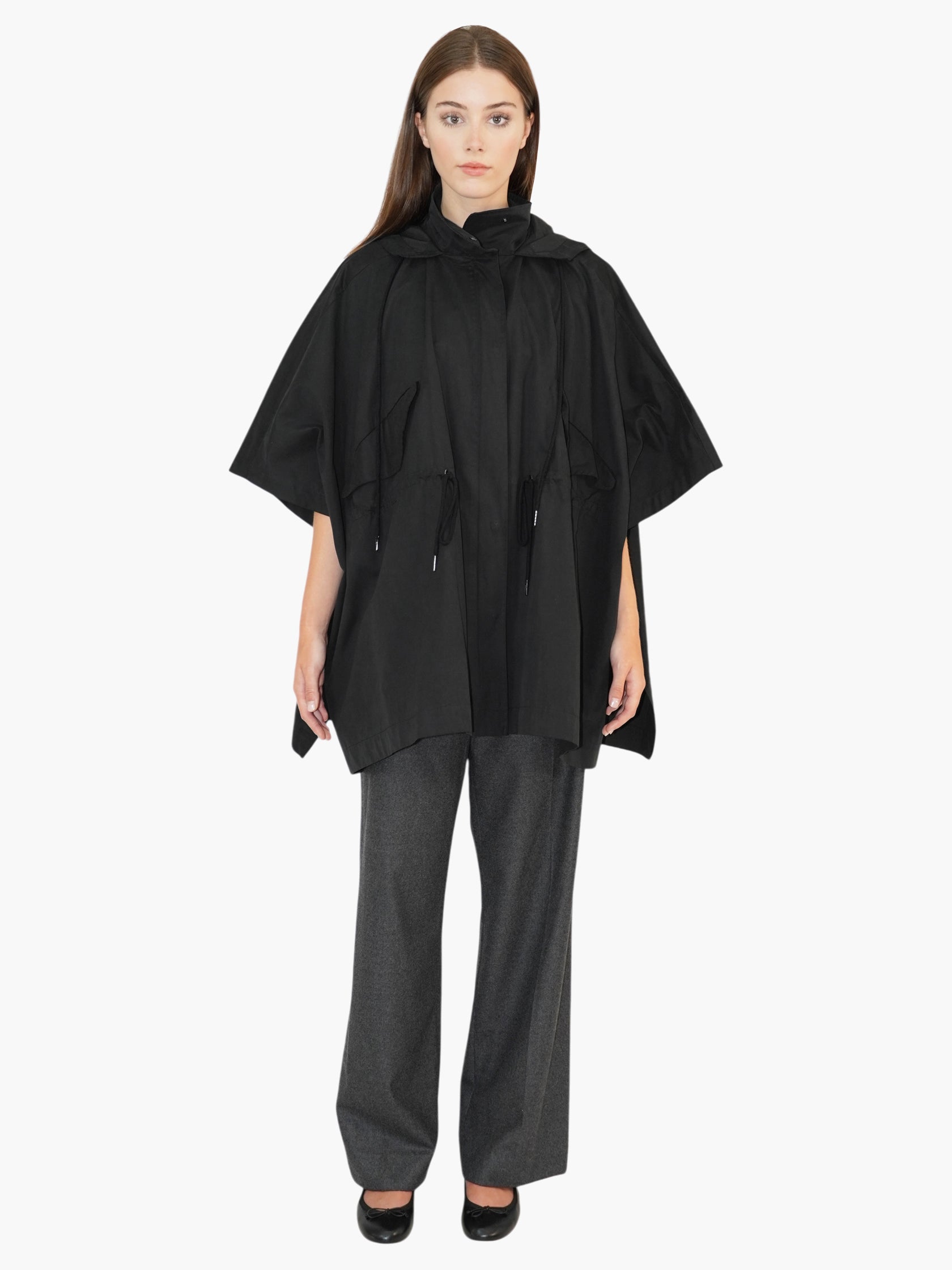 Tied-Up Cape Jacket