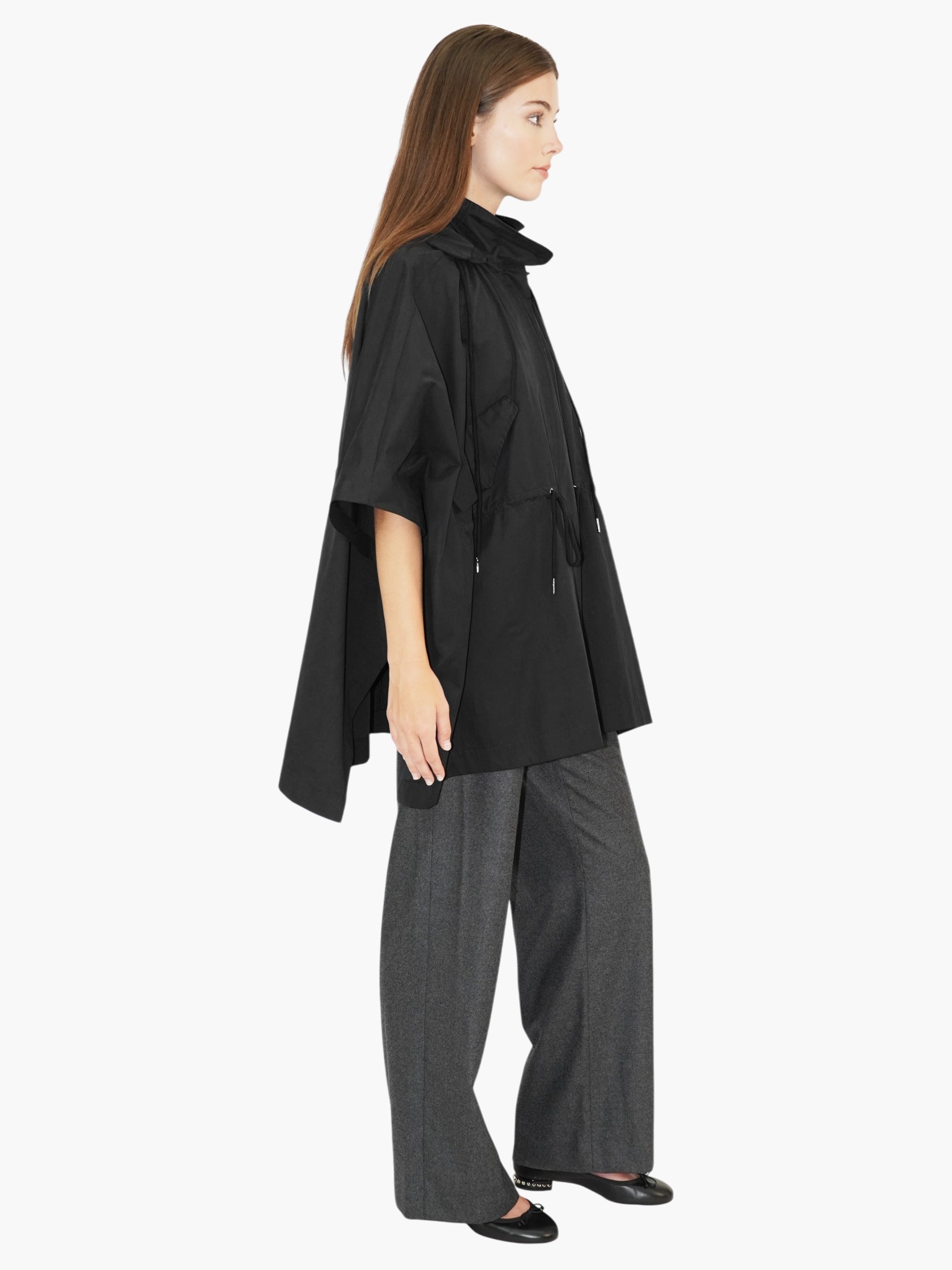 Tied-Up Cape Jacket