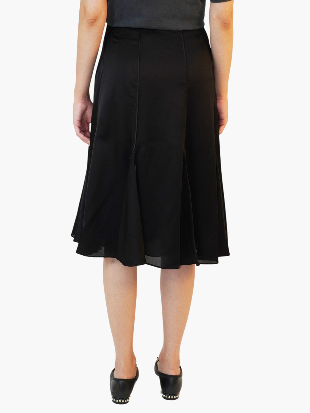 Silk Midi Skirt