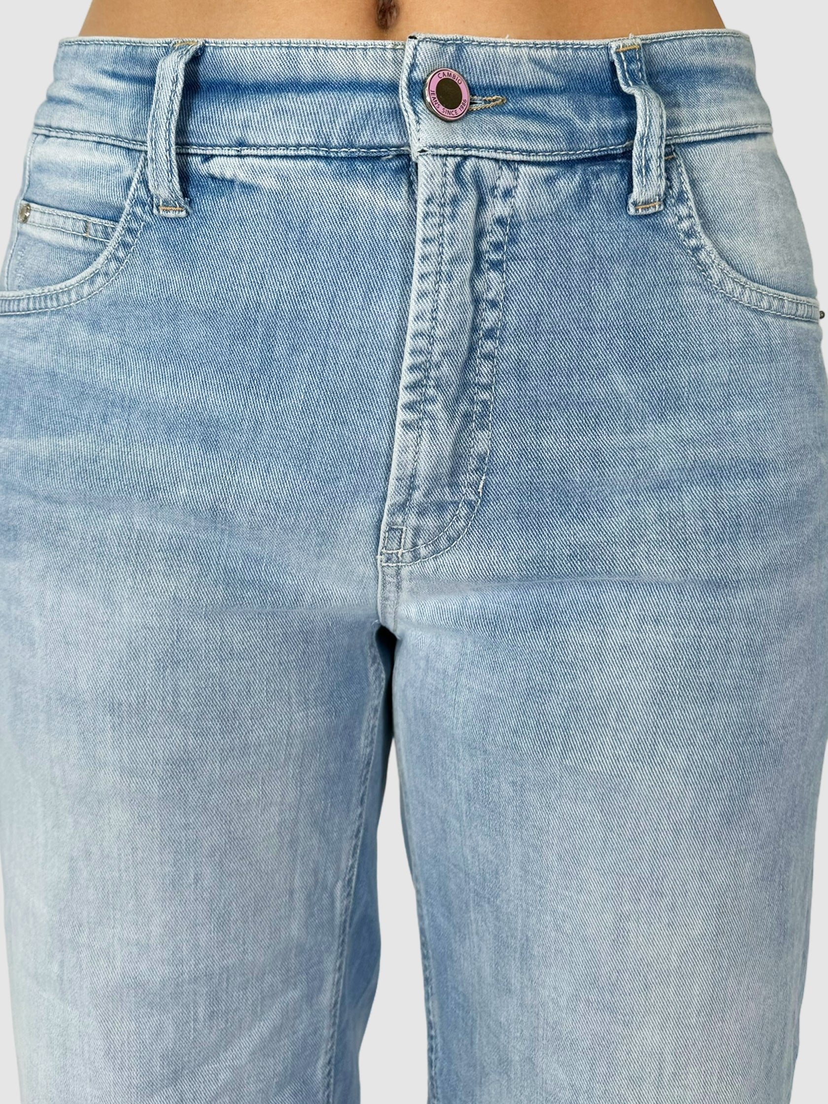 Cambio Blue Wide-Leg Cropped Jeans Size 29 Consignment Secondhand Designer Luxury Resale Toronto Trendy