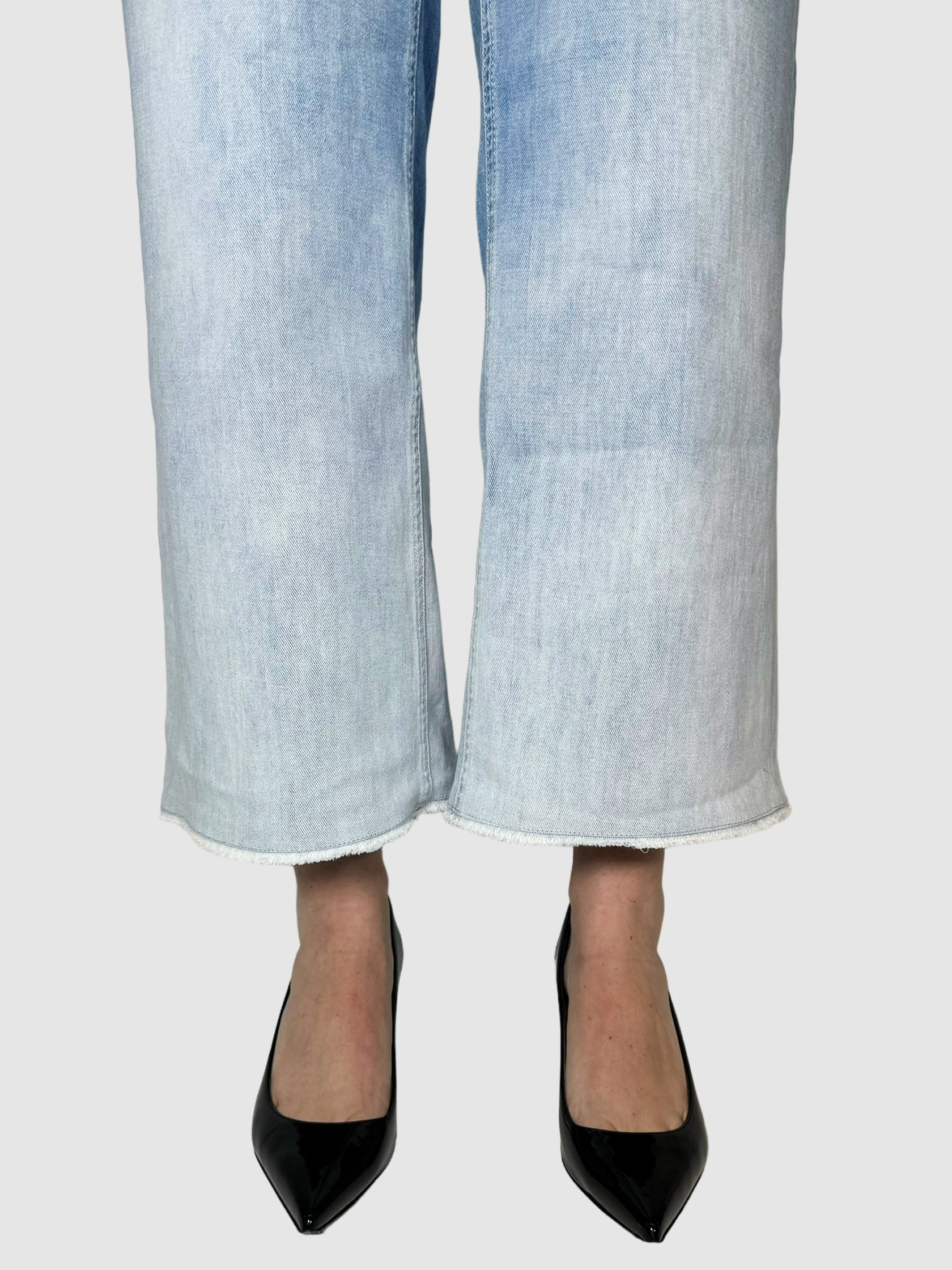Wide-Leg Cropped Jeans - Size 29