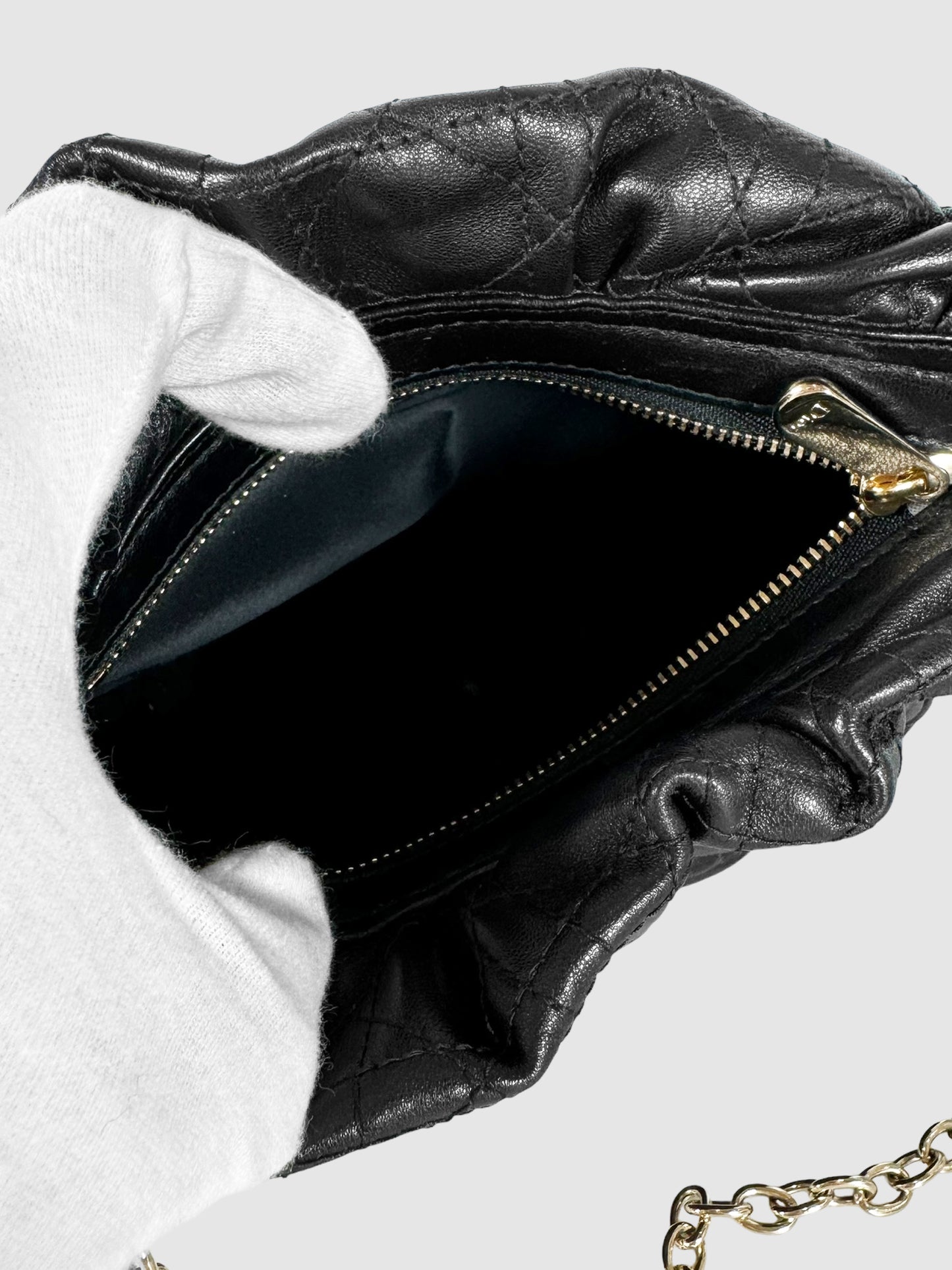 Cannage Chain Shoulder Bag