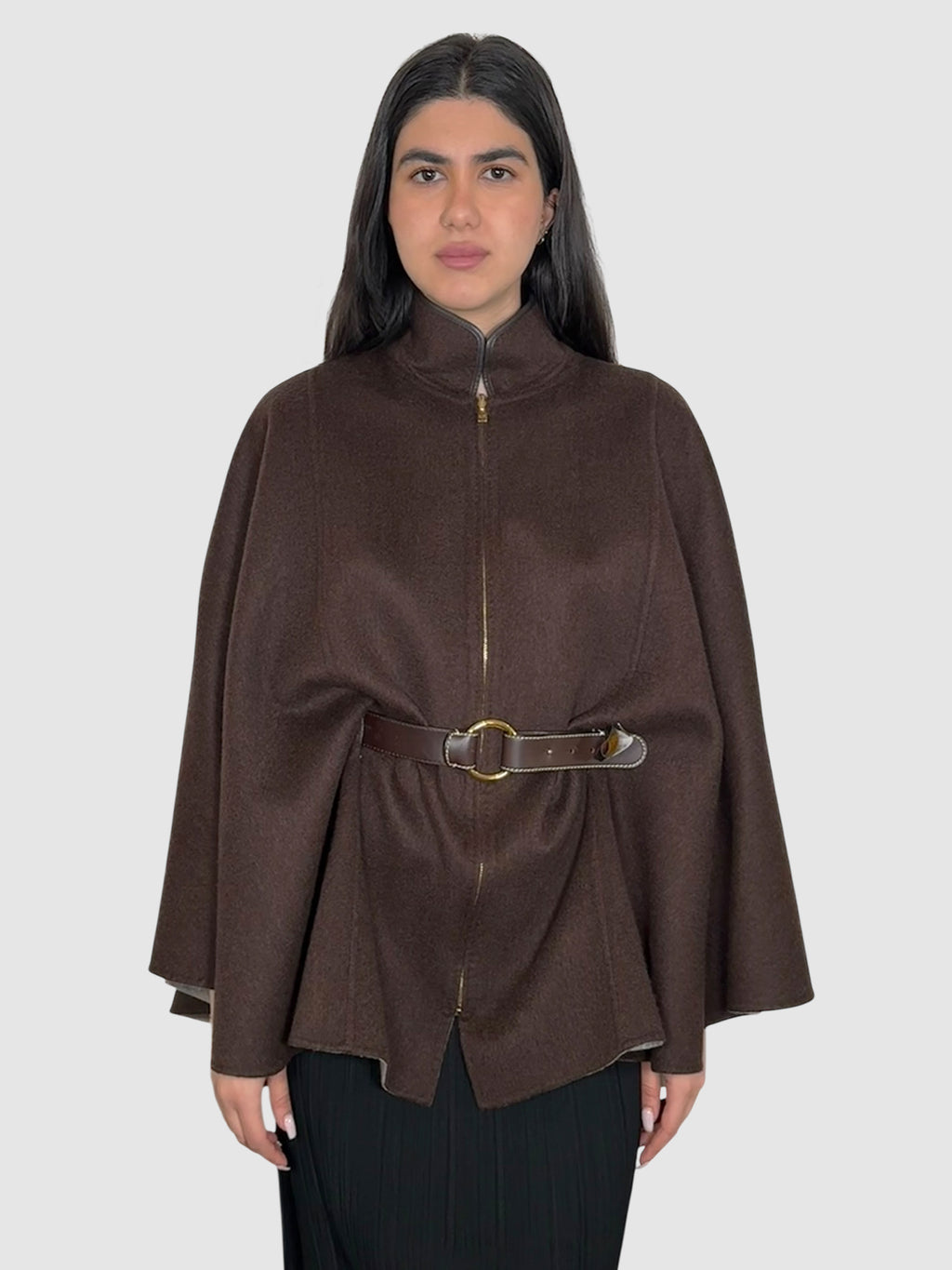 Reversible Cashmere Cape