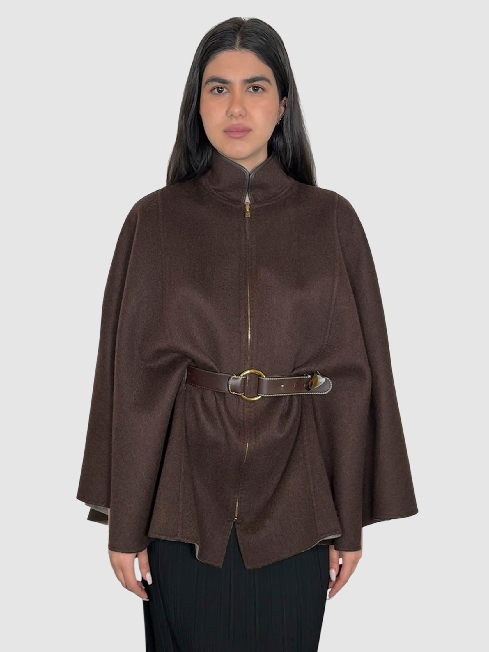 Reversible Cashmere Cape