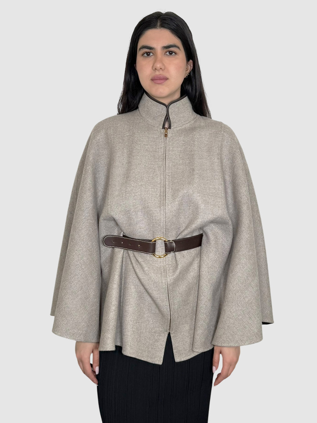 Reversible Cashmere Cape