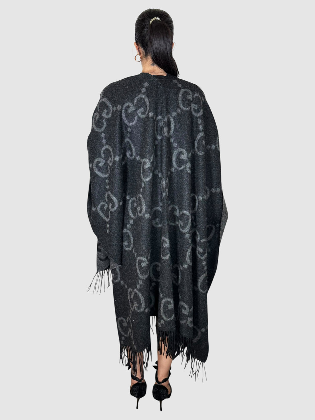 Reversible Monogram Cape