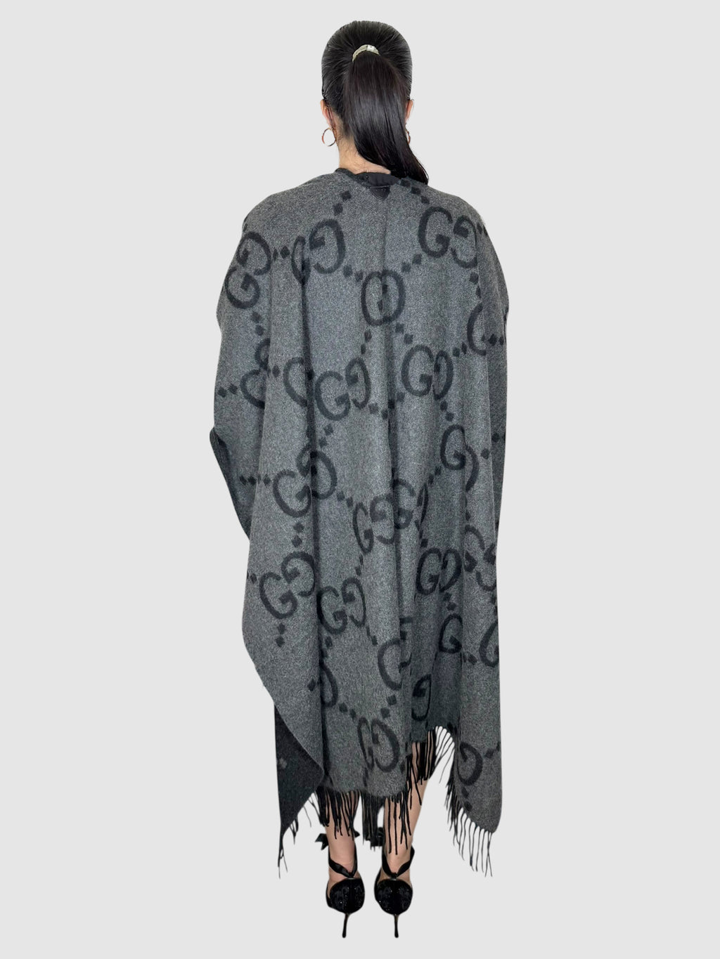 Reversible Monogram Cape