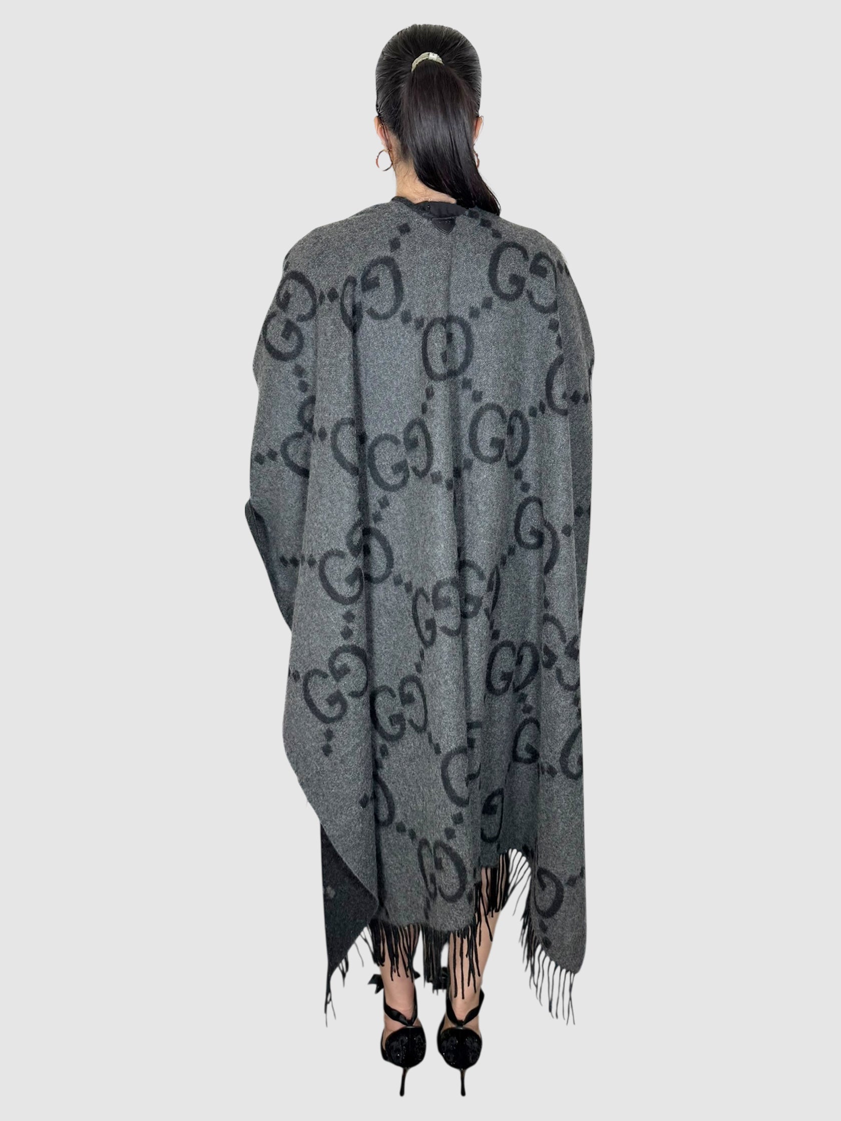 Reversible Monogram Cape
