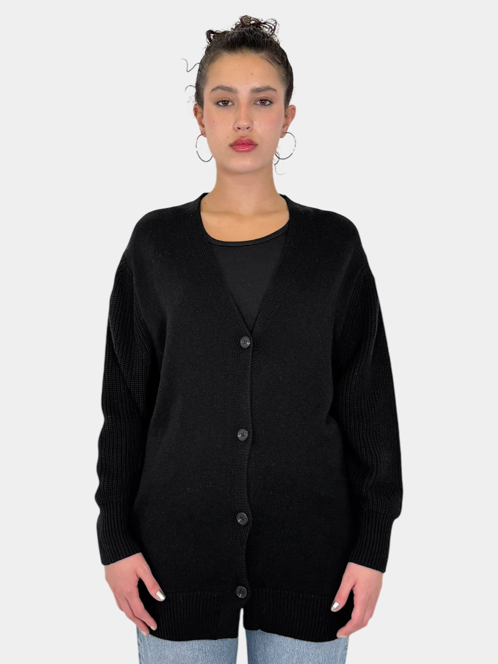 Wool Button-Up Cardigan