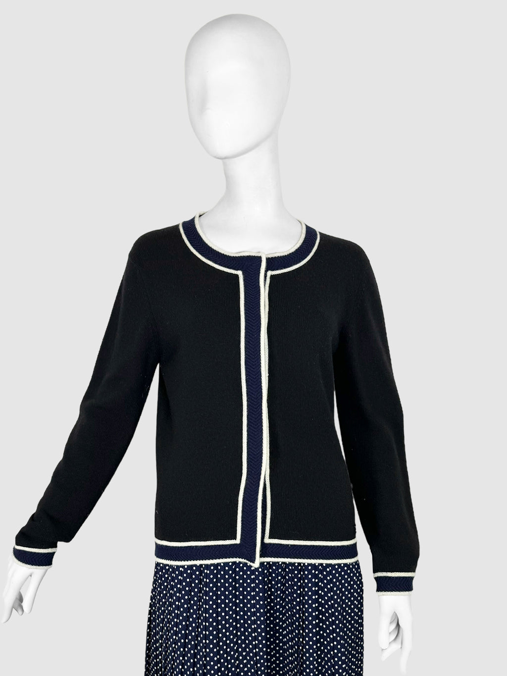 Cashmere Button-Up Cardigan - Size 44