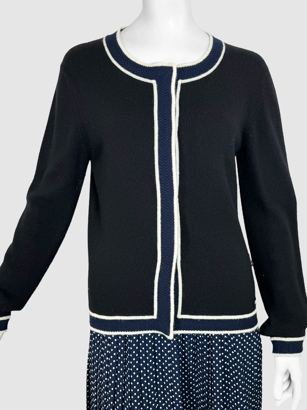 Cashmere Button-Up Cardigan - Size 44