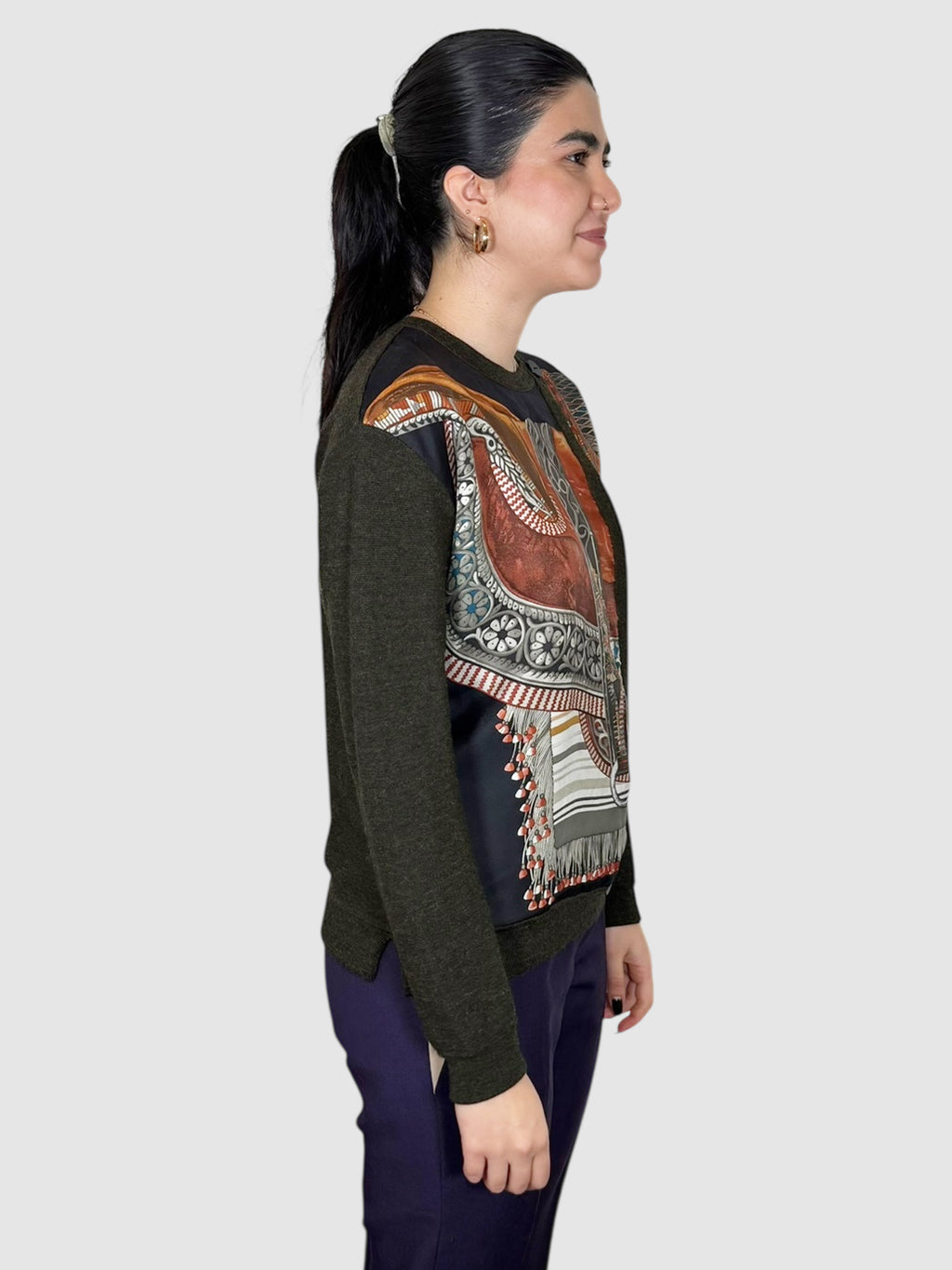 Abstract Print Cardigan