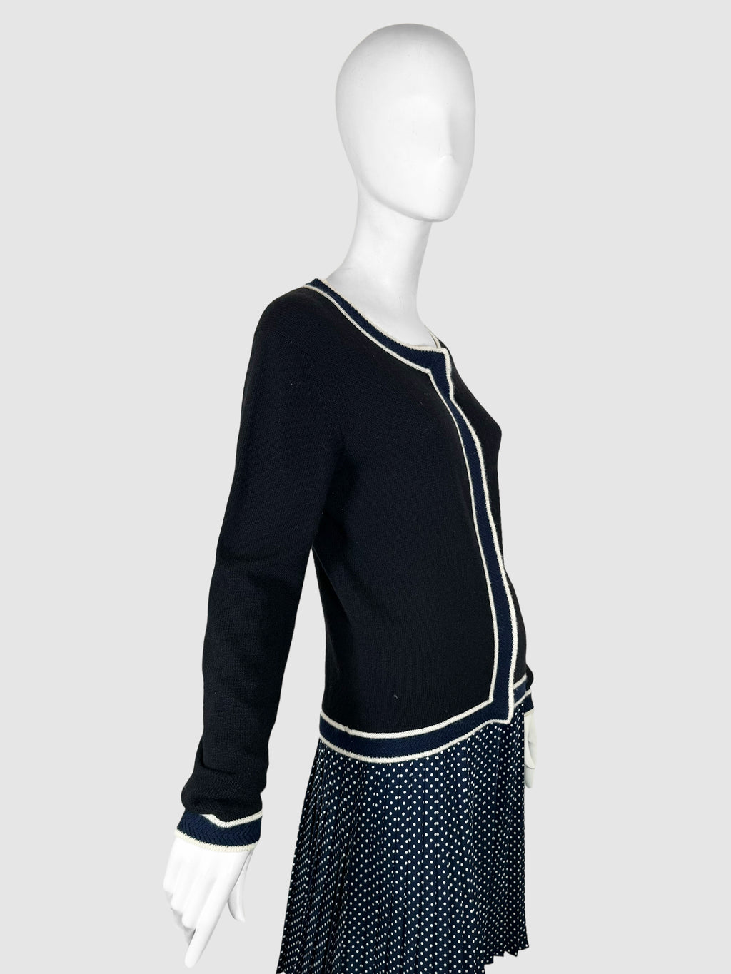 Cashmere Button-Up Cardigan - Size 44