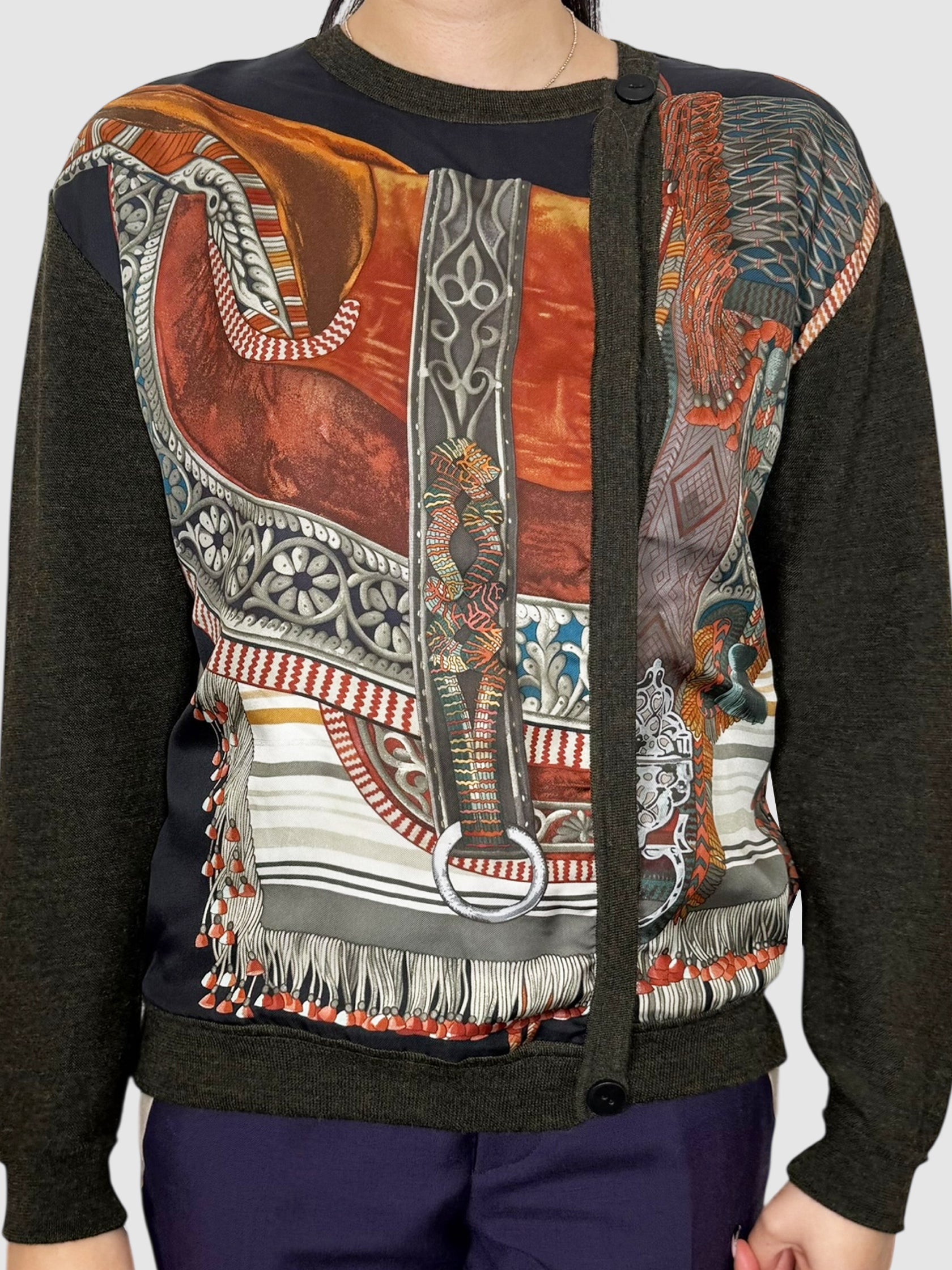 Abstract Print Cardigan