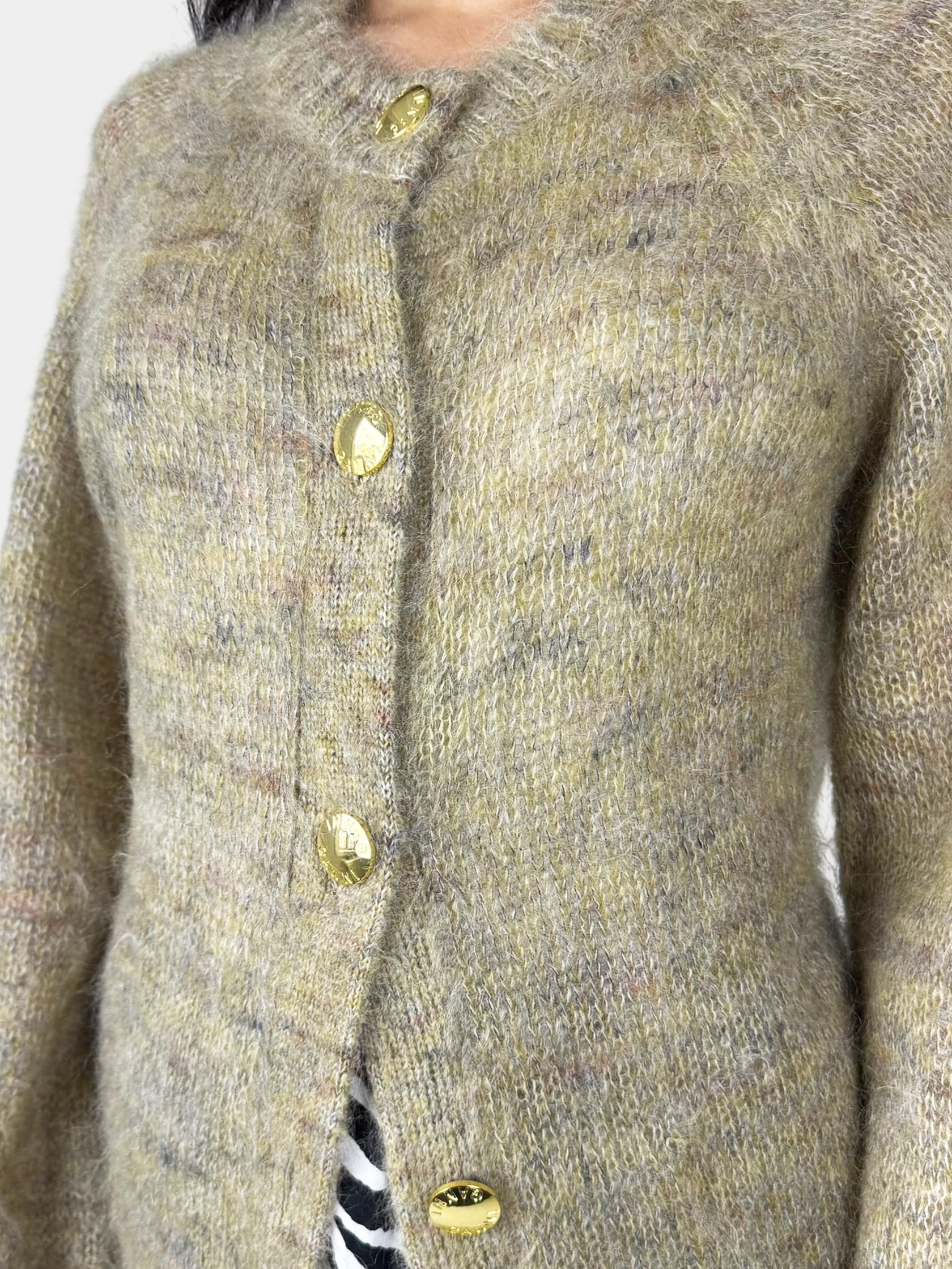 Brushed Mohair Cardigan