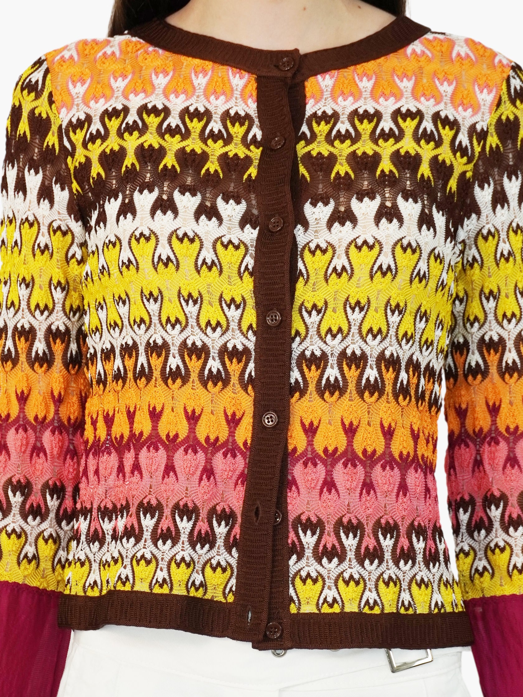 Knit Zig-Zag Cardigan
