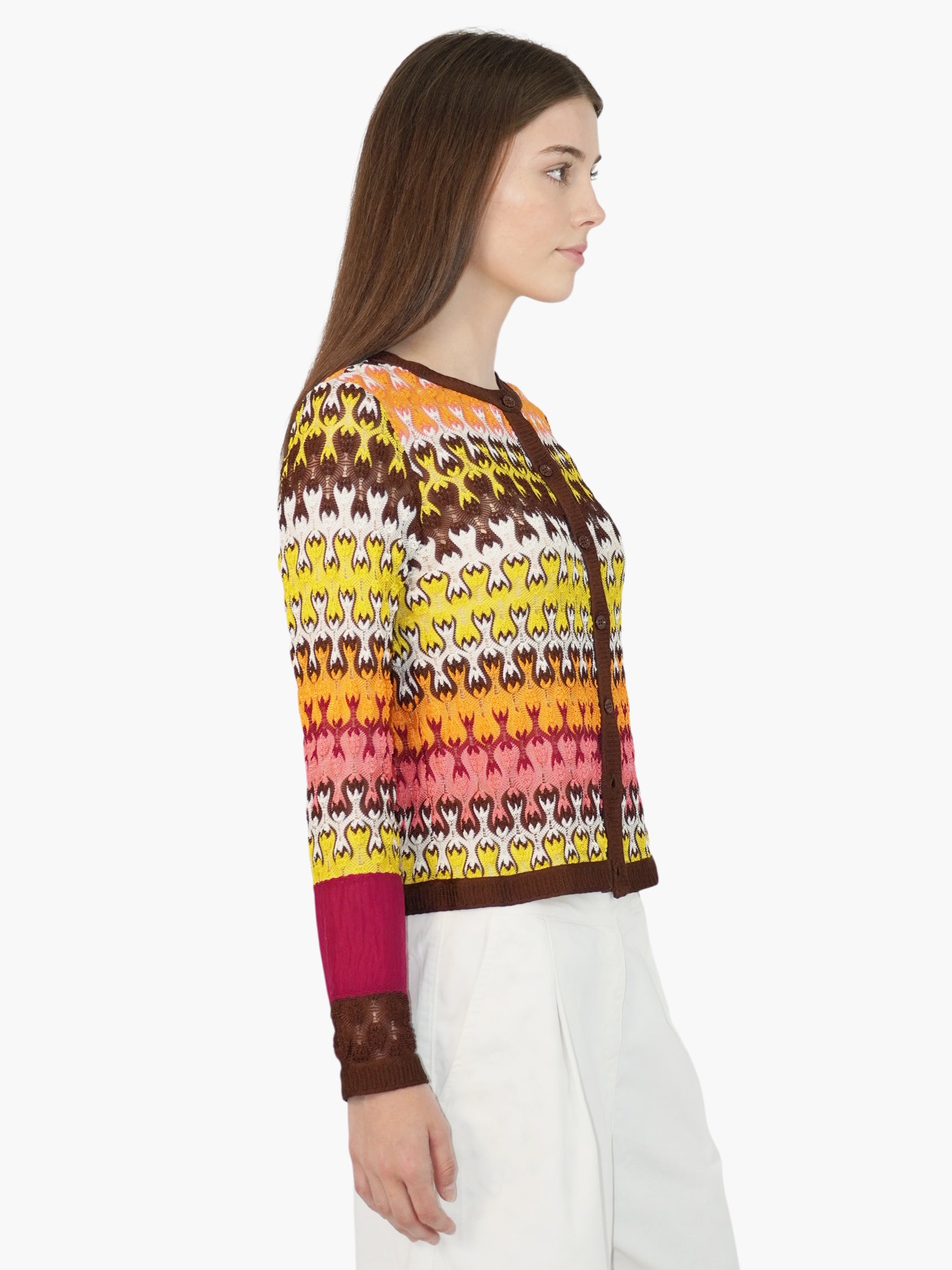 Knit Zig-Zag Cardigan