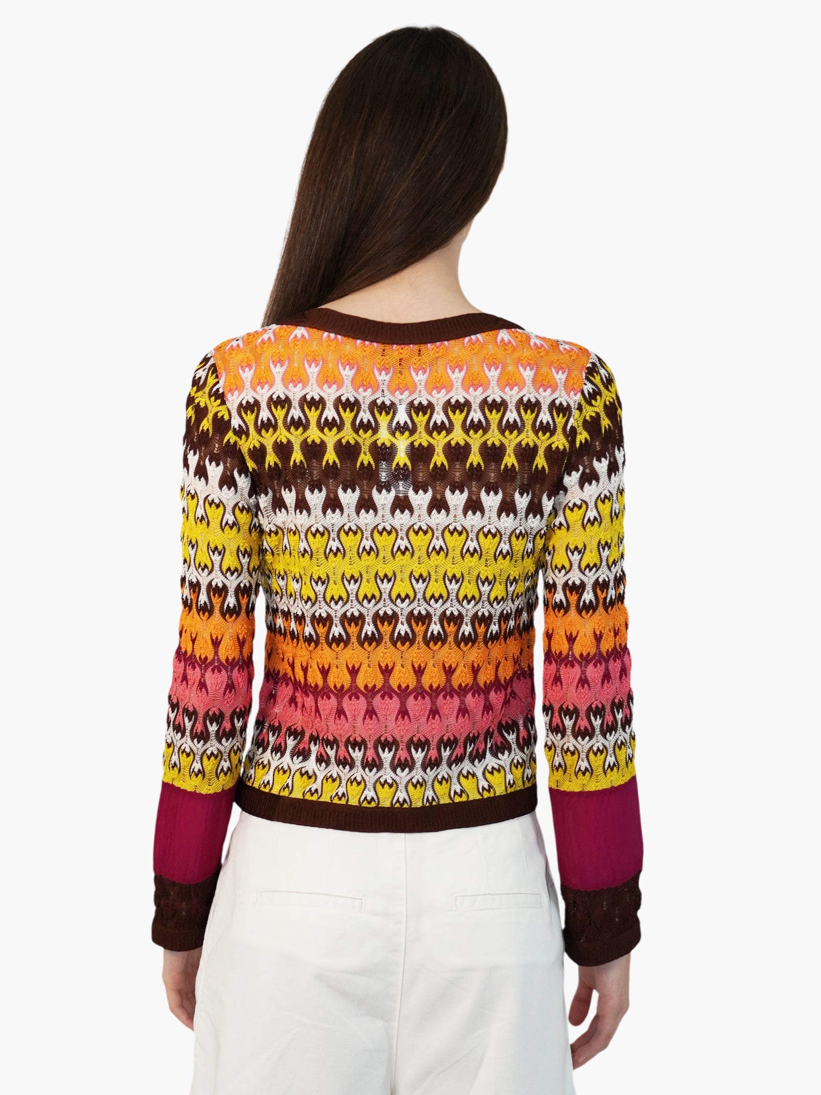 Knit Zig-Zag Cardigan