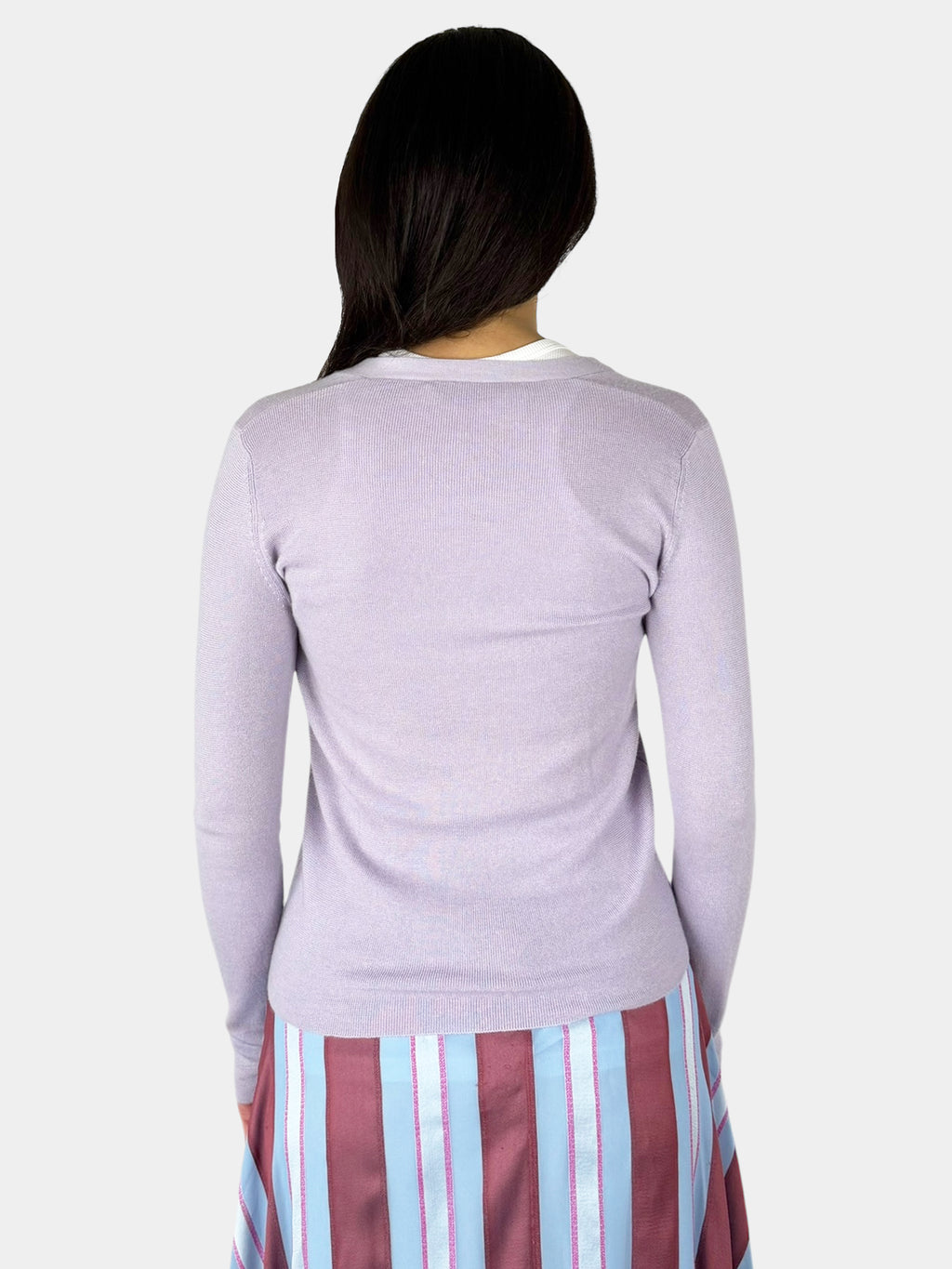 Cashmere Button-Up Cardigan - Size 44