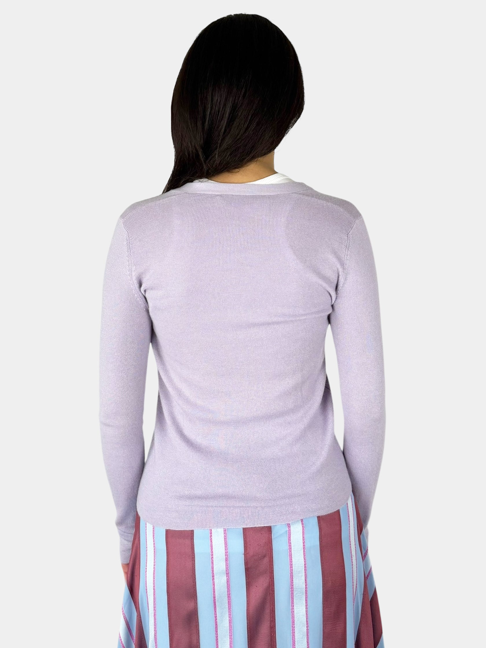 Cashmere Button-Up Cardigan - Size 44