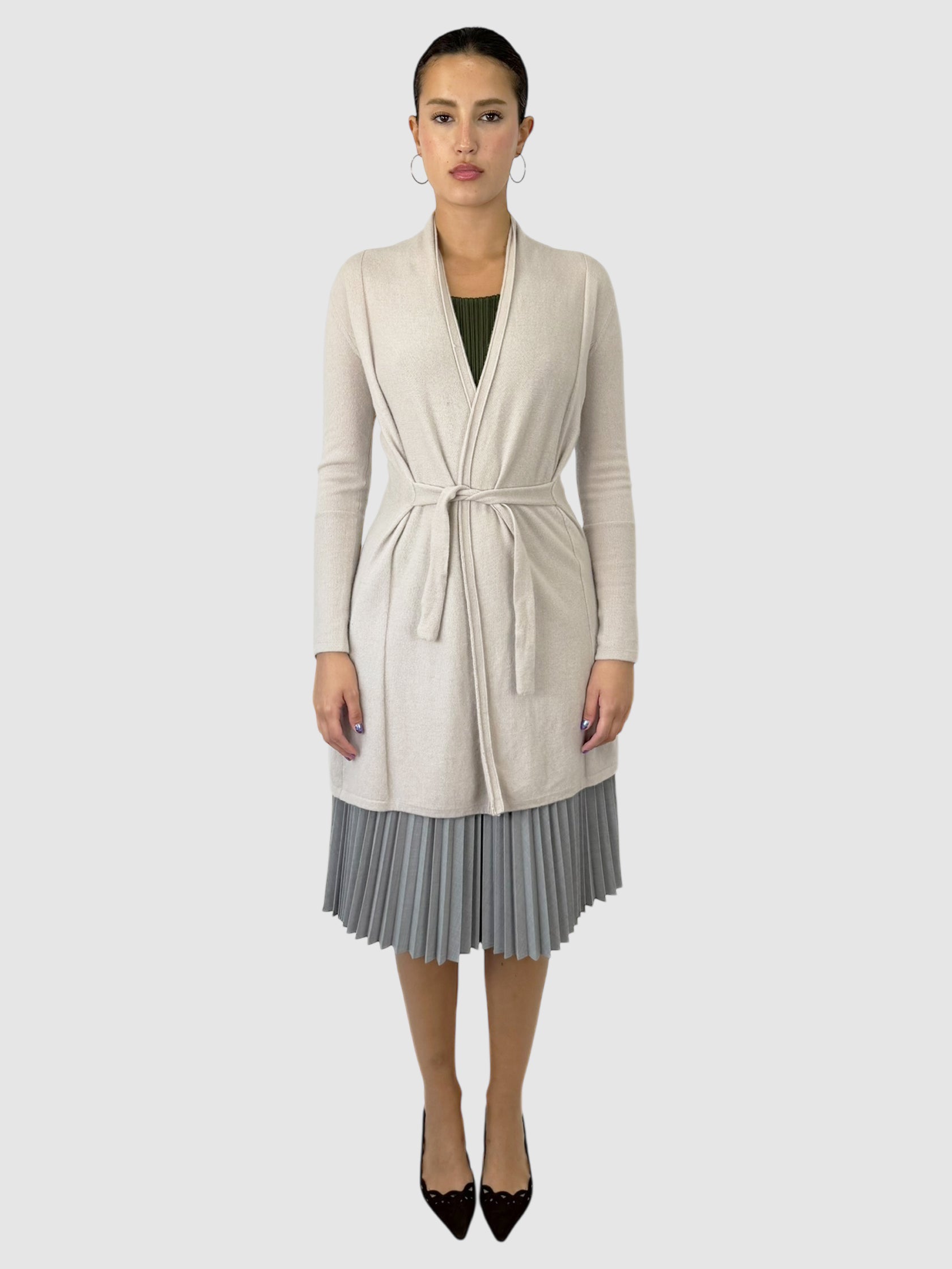Cashmere Belted Cardigan