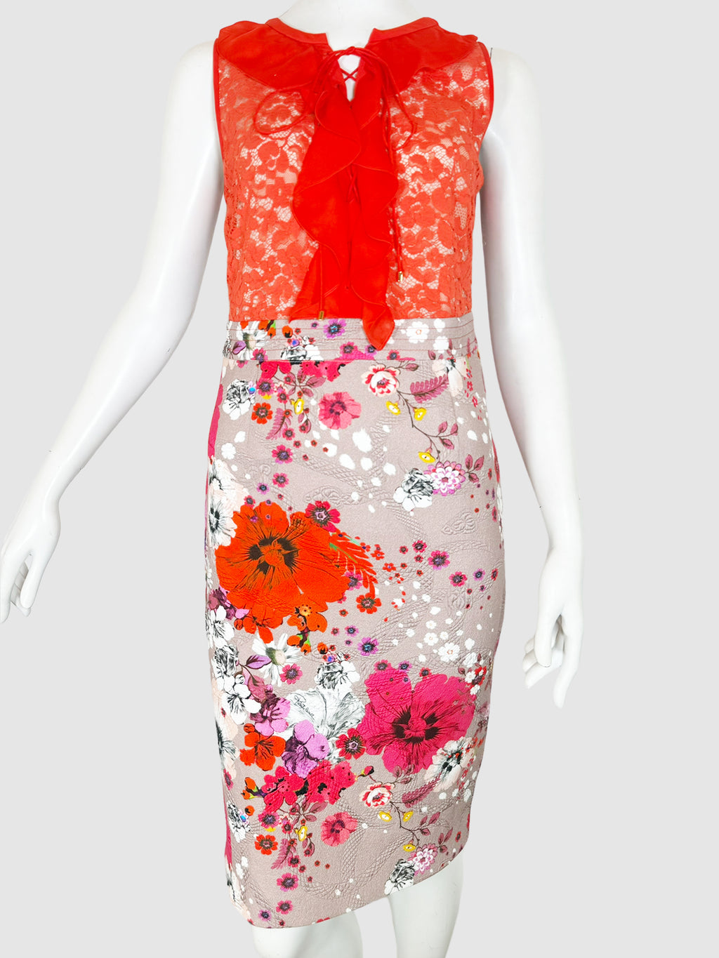 Lace Floral Print Dress - Size 6/8