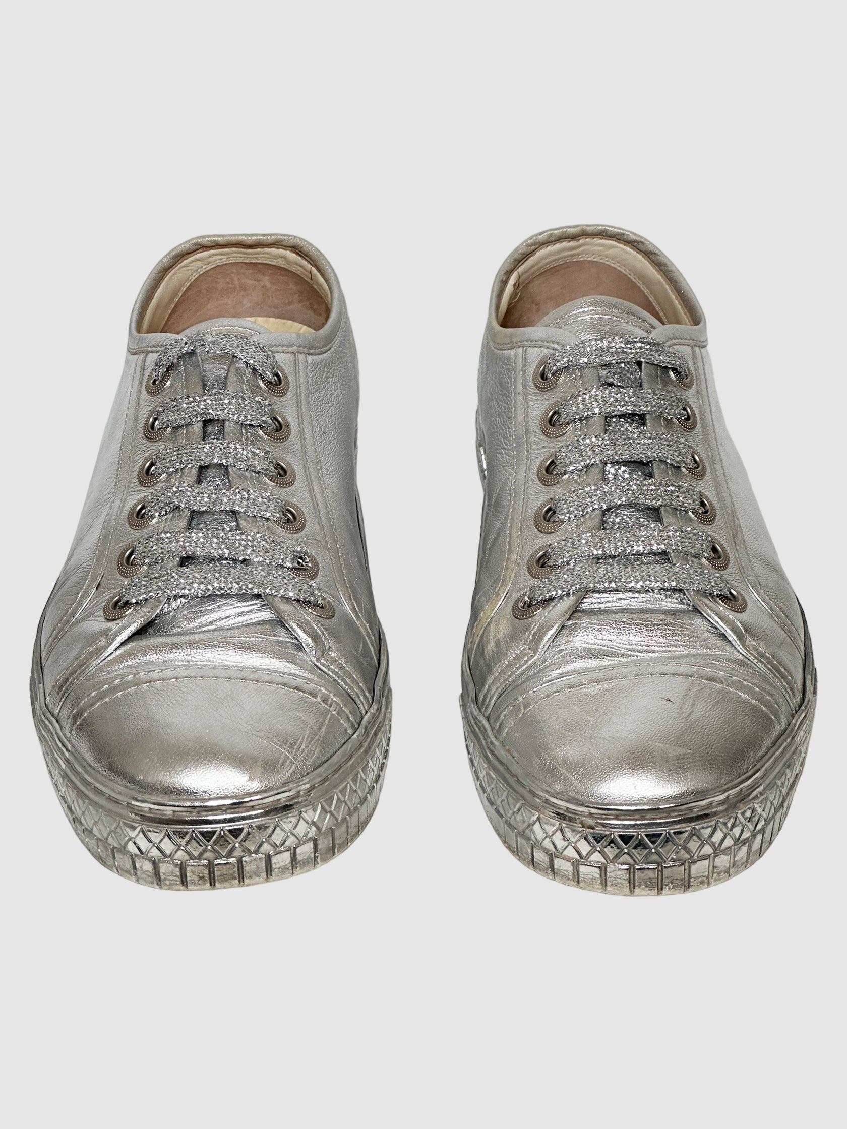 Interlocking CC Logo Sneakers - Size 38