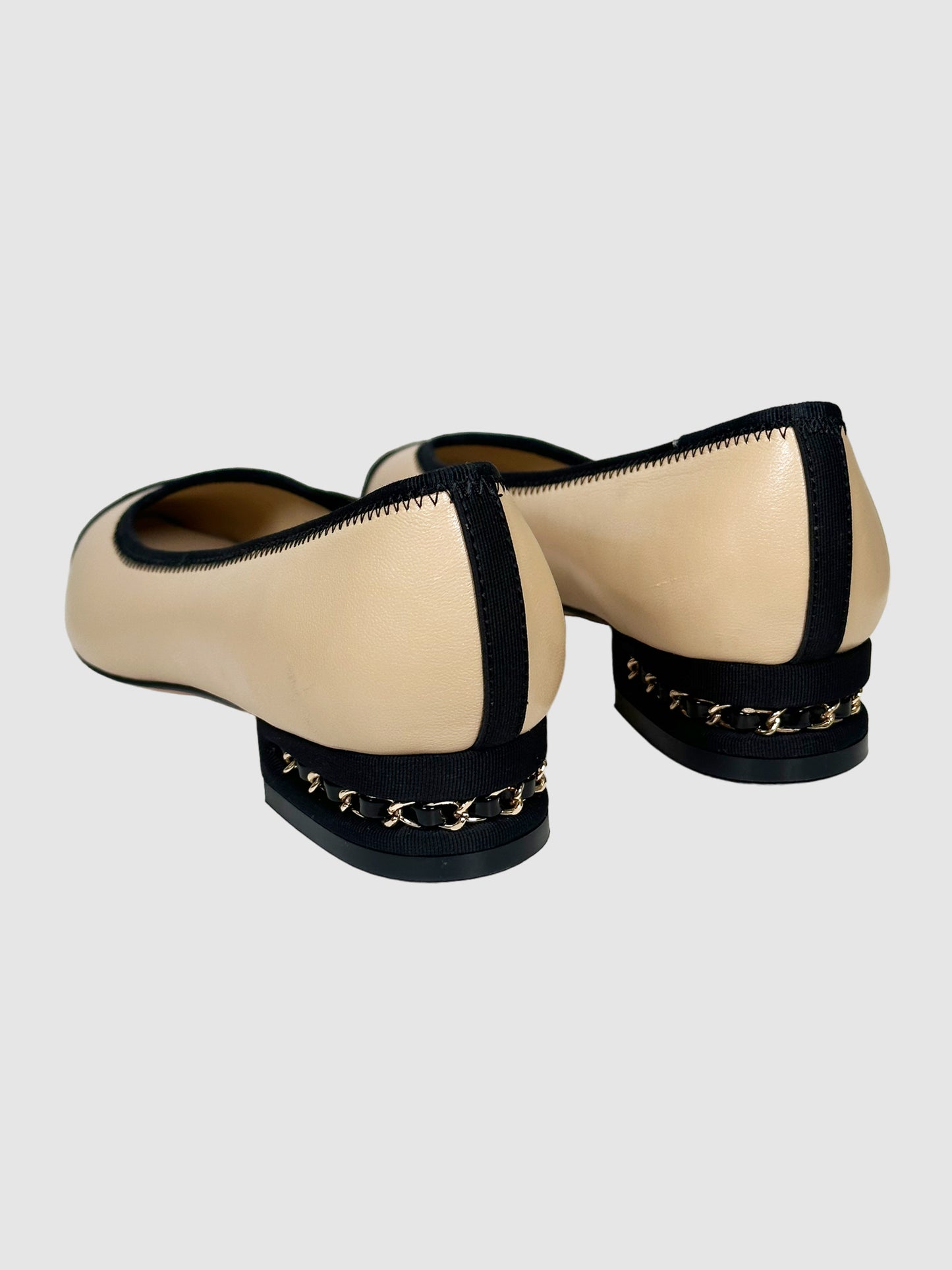 Chanel Interlocking CC Ballet Flats - Size 38