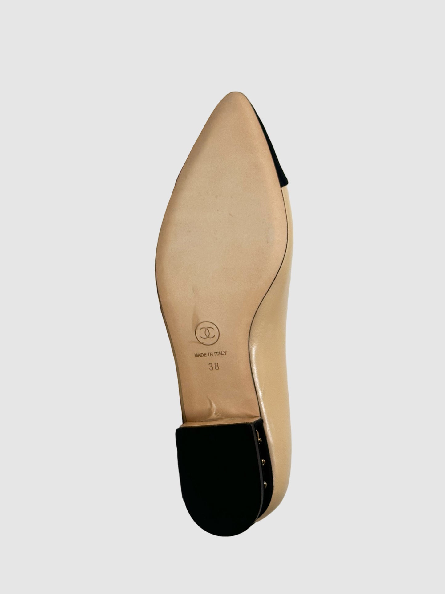 Chanel Interlocking CC Ballet Flats - Size 38