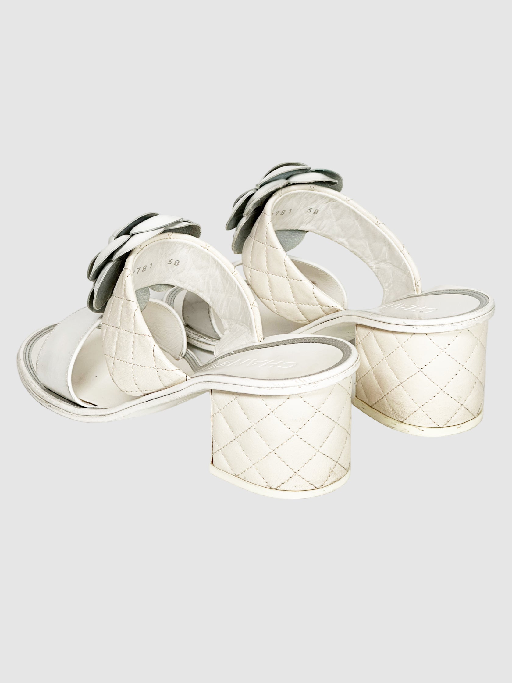 Camelia Block Heel Sandals - Size 38