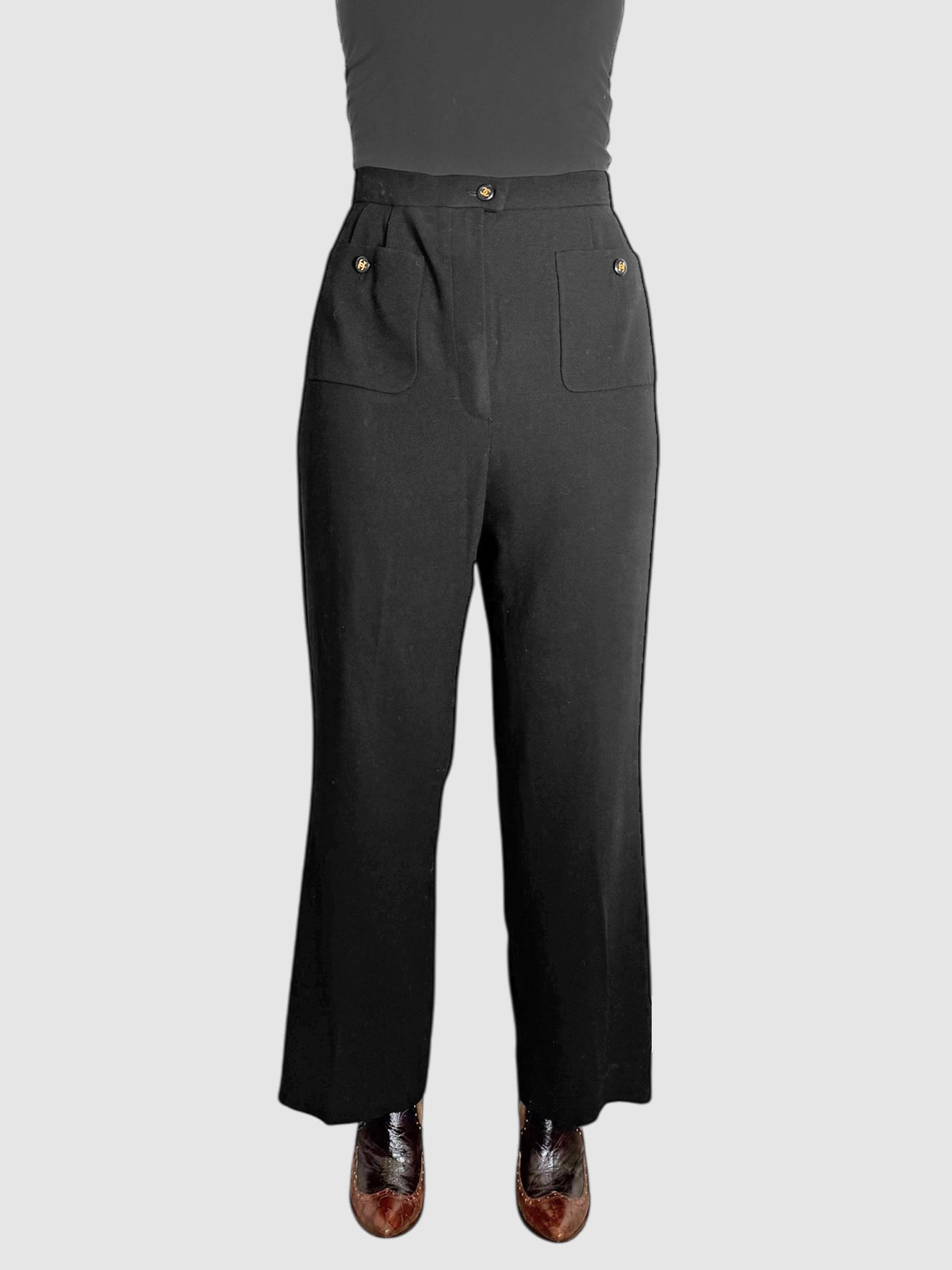 Wide Leg CC Button Pants