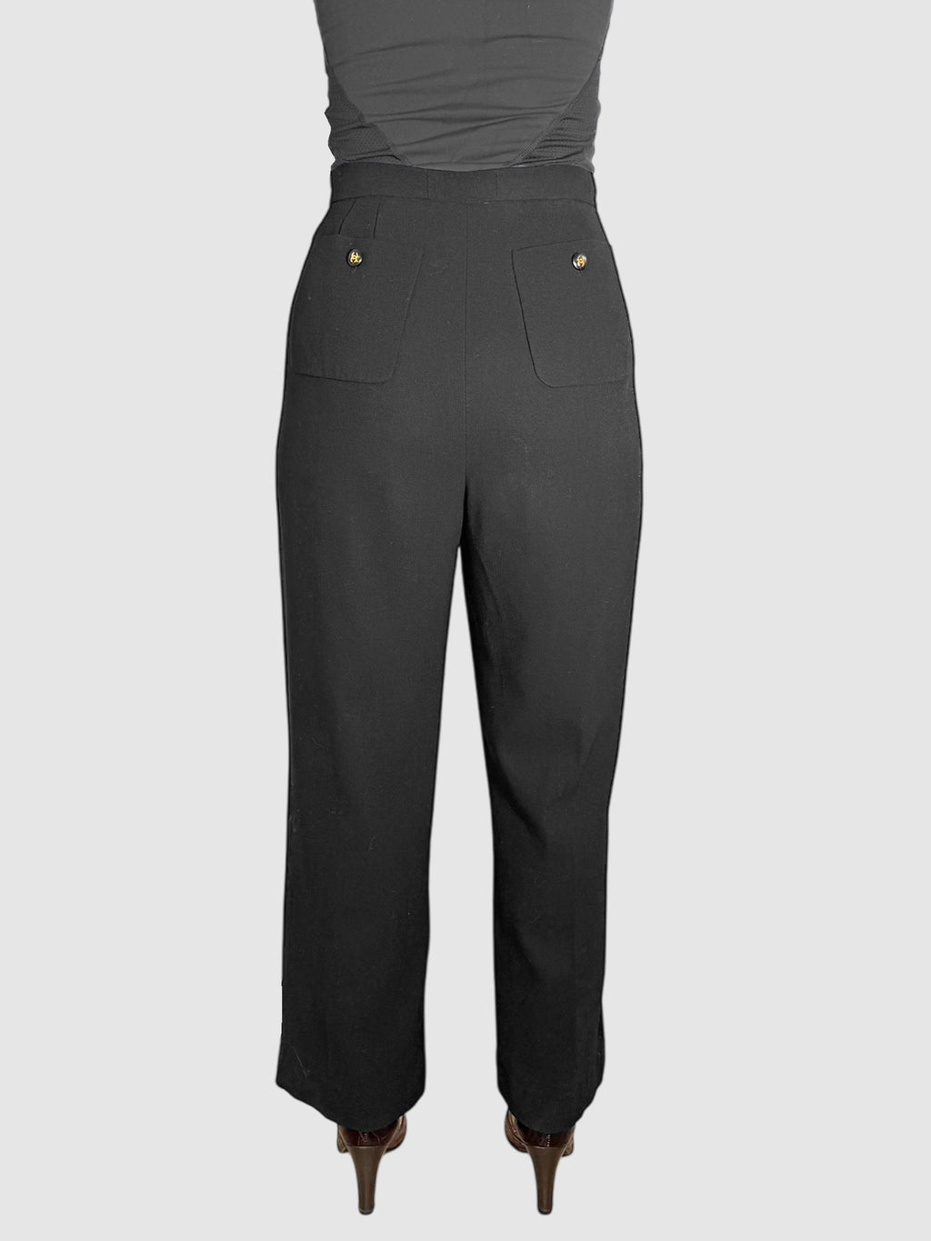 Wide Leg CC Button Pants
