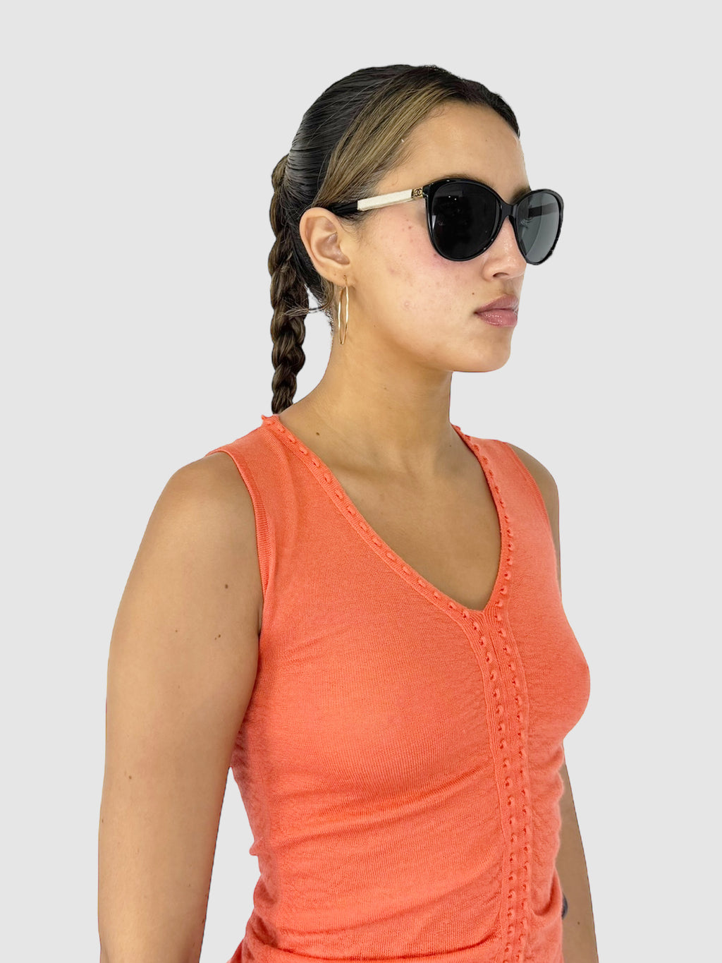 Leather Arm Sunglasses