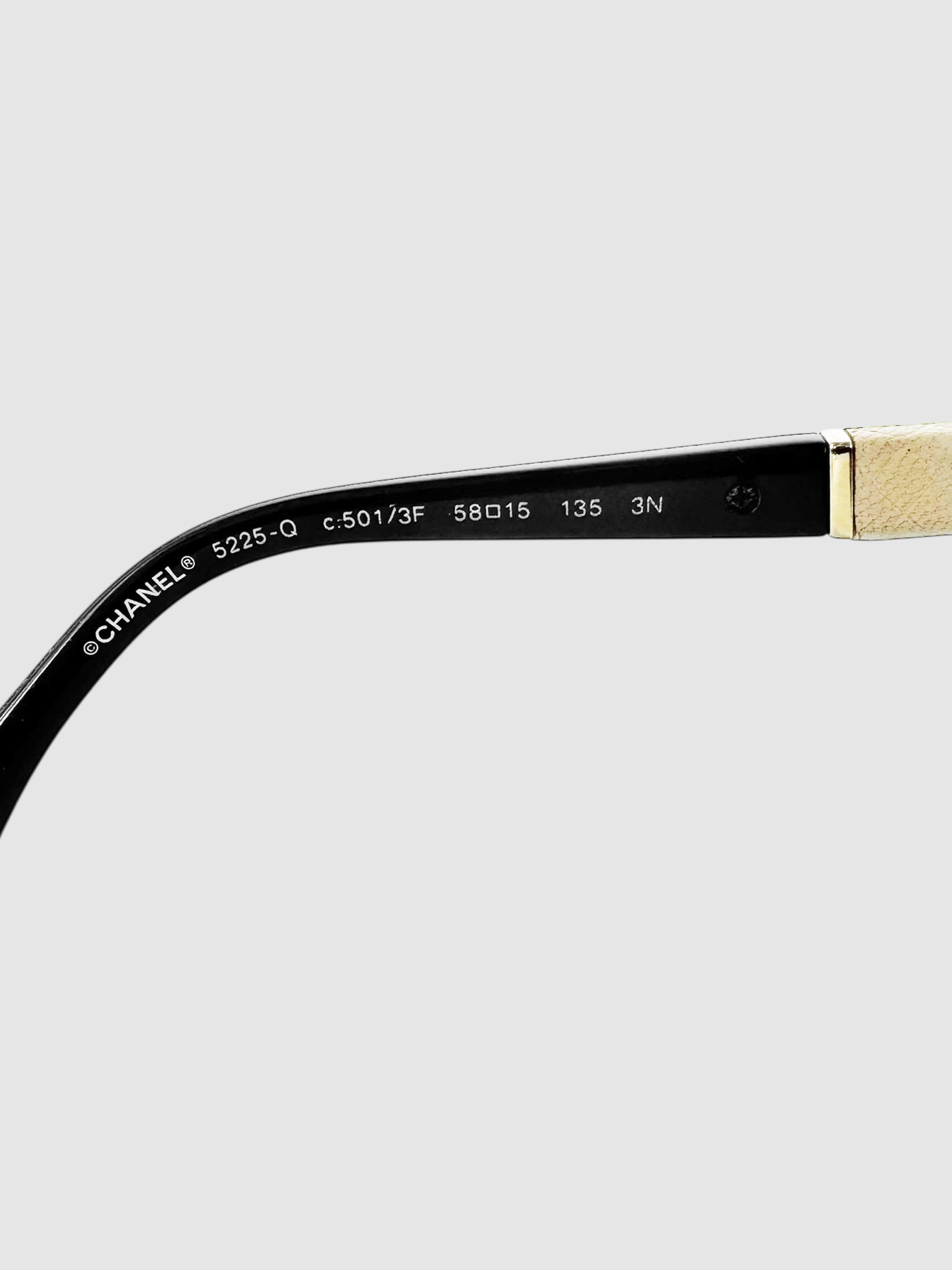 Leather Arm Sunglasses