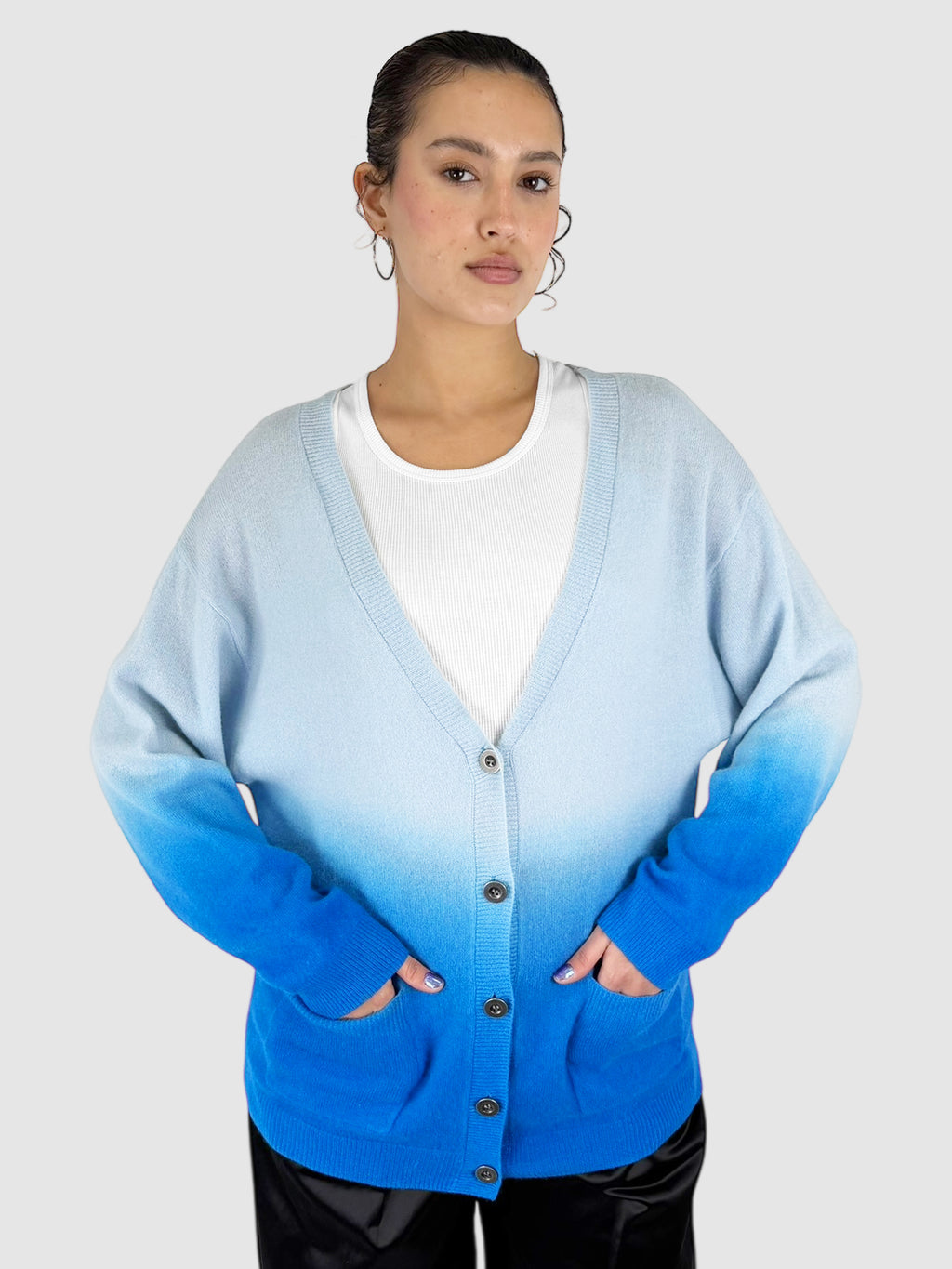 Cashmere Ombré Cardigan