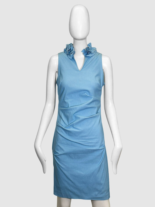 Ruffle Collar Mini Dress - Size 6