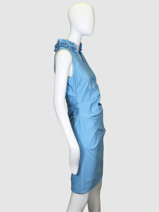 Ruffle Collar Mini Dress - Size 6