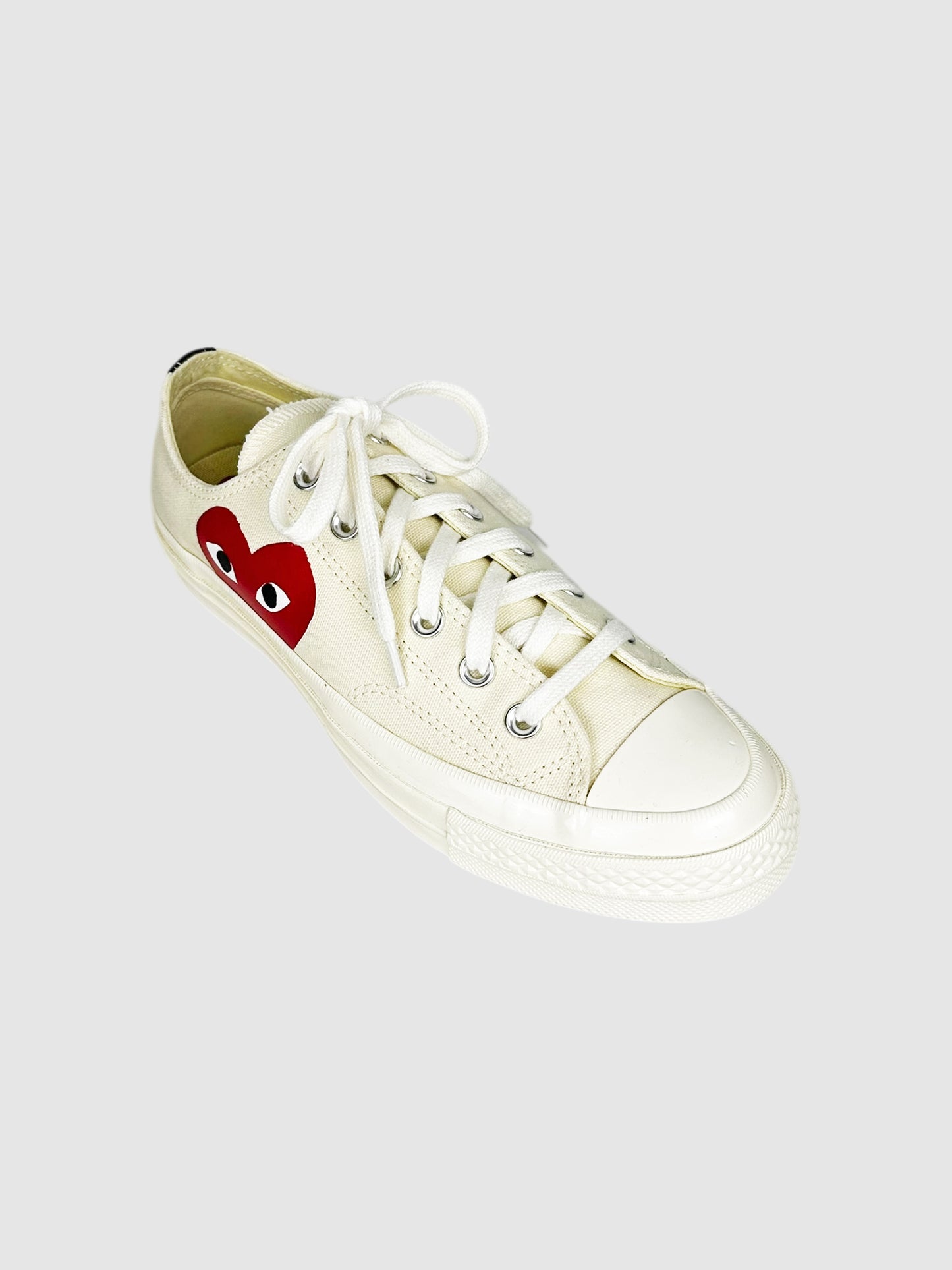 Canvas Printed Low-Top Sneakers - Size 9