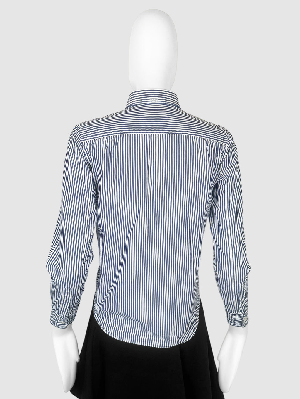 Striped Button Down Logo Top - Size S