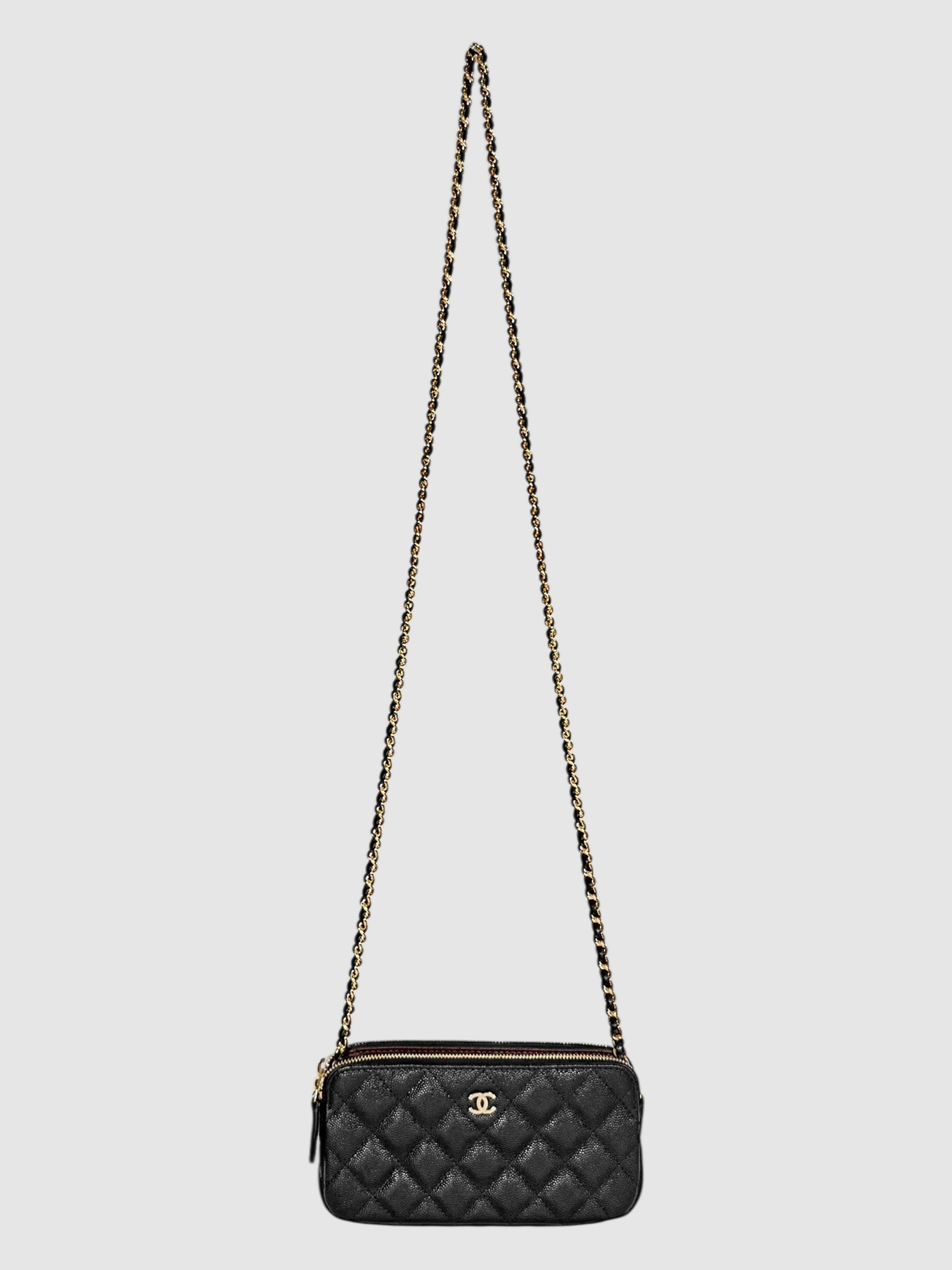 Double Zip Chain Clutch