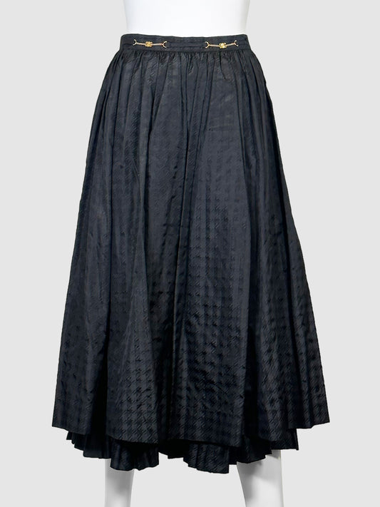 Vintage Knee-Length Skirt - Size 36