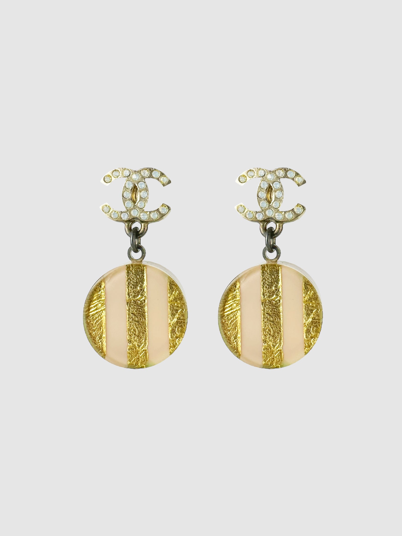 2013 CC Striped Earrings