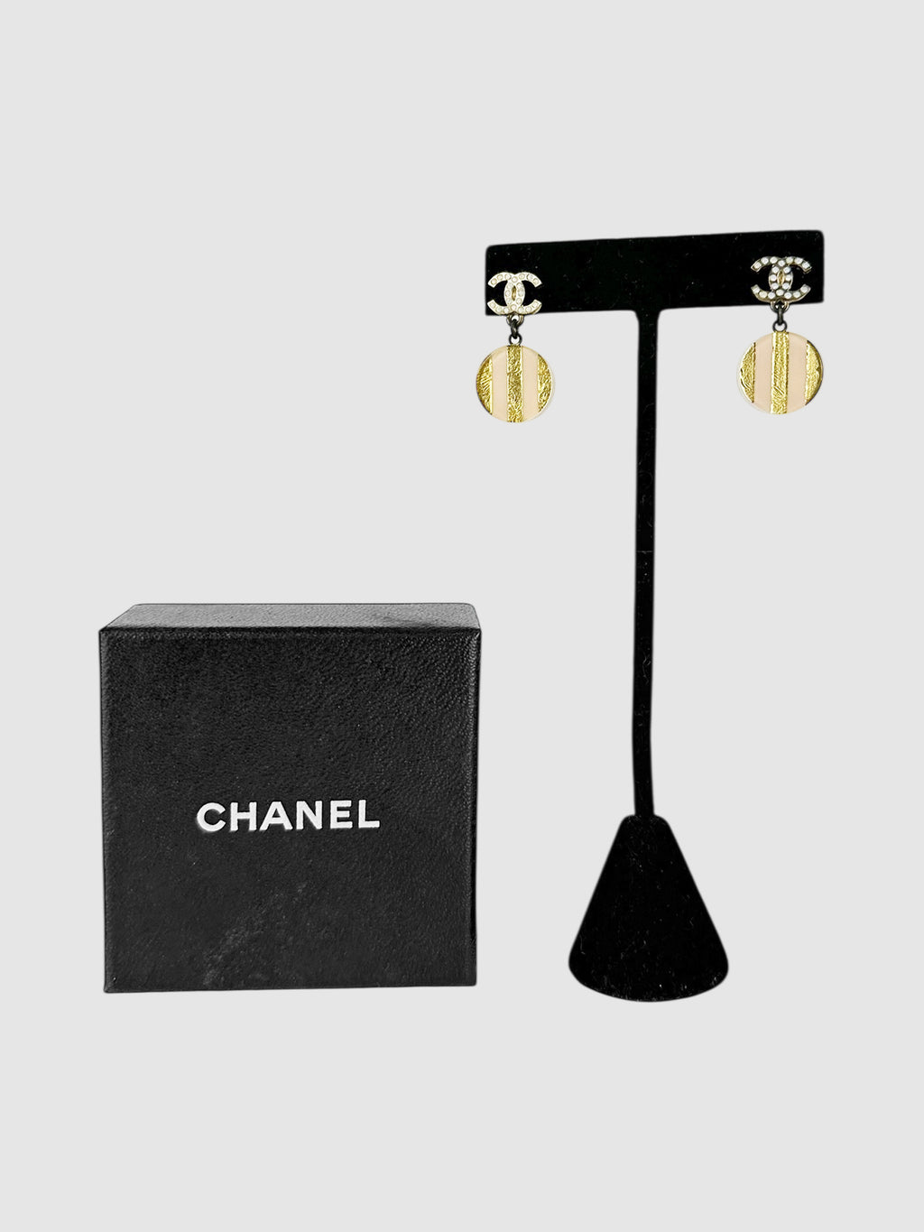 2013 CC Striped Earrings