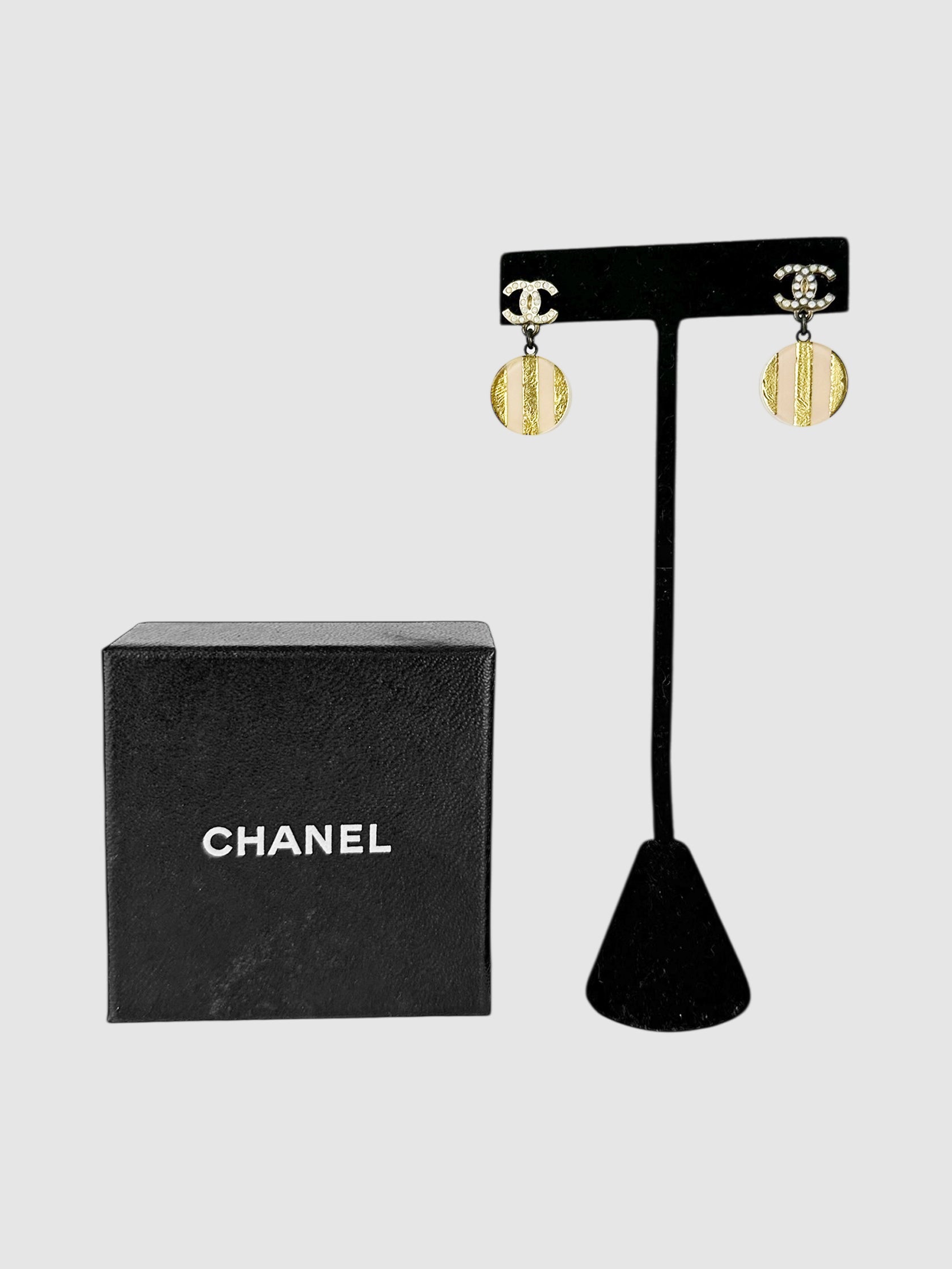 2013 CC Striped Earrings