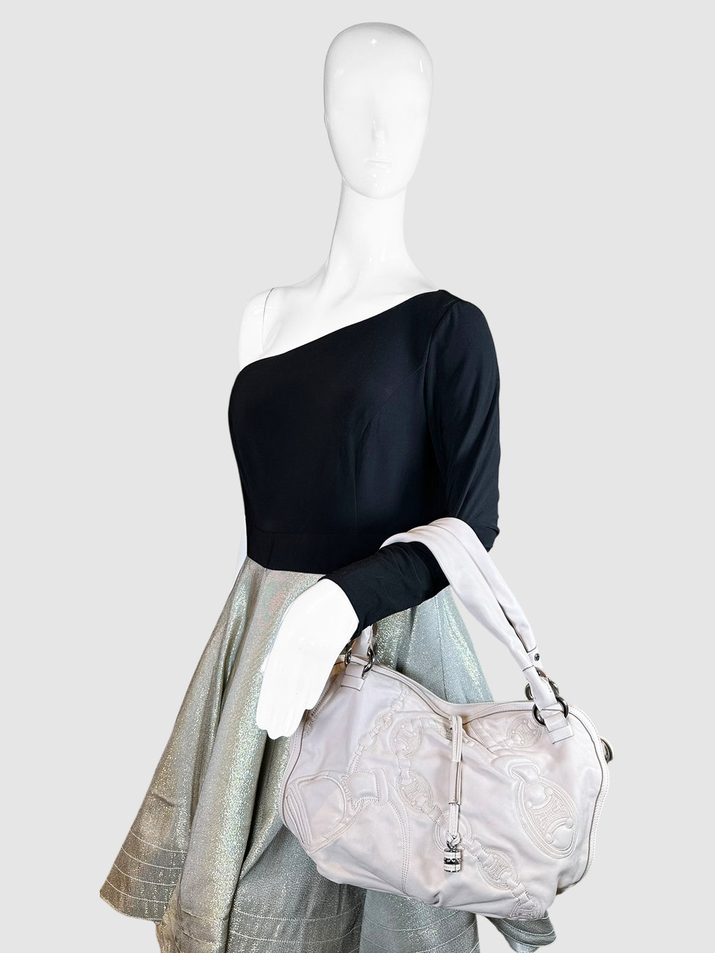 Celine Beige Leather Bittersweet Hobo Bag Luxury Designer Resale Consignment Toronto Canada Secondhand Shoulder