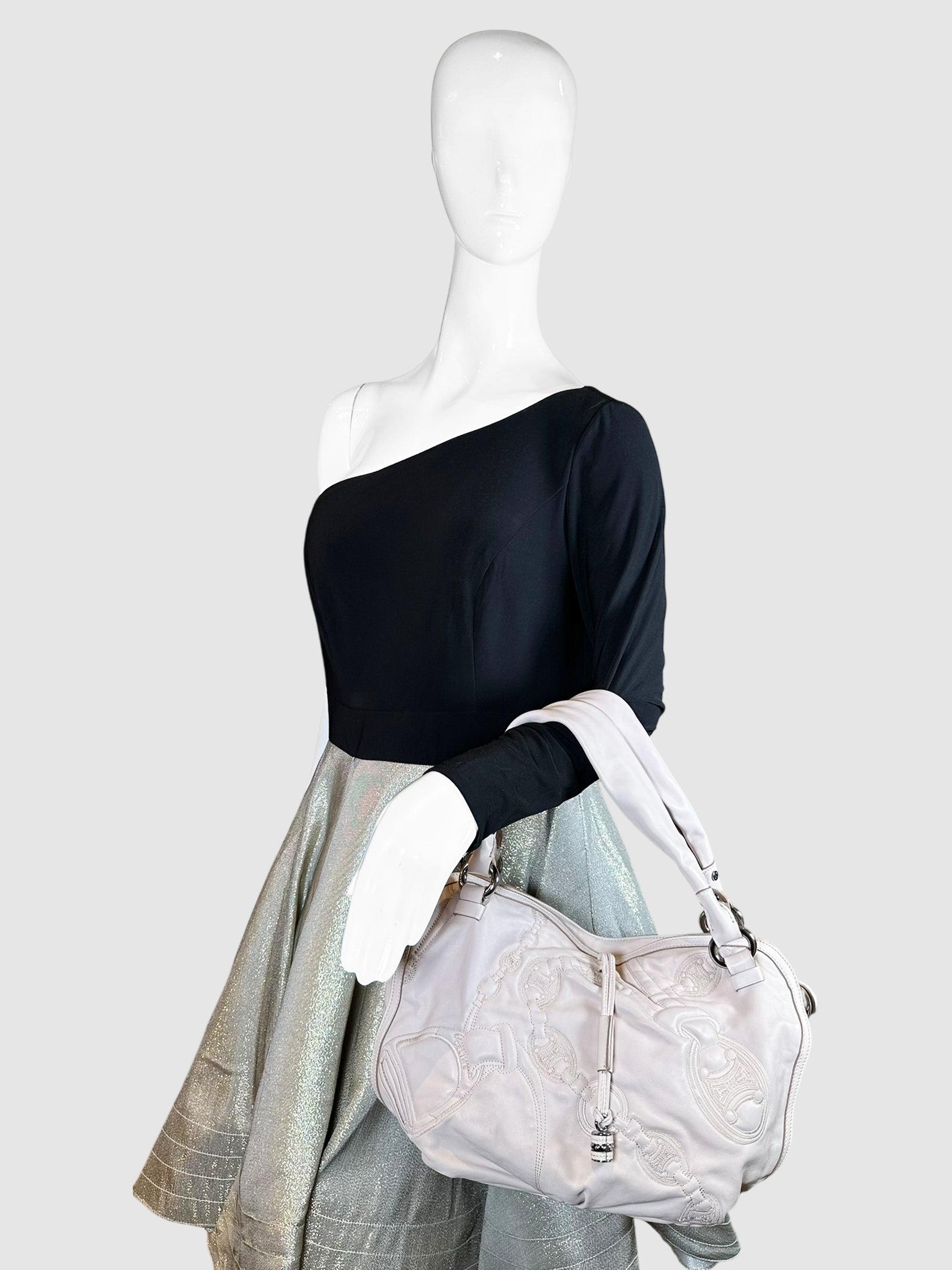 Celine Beige Leather Bittersweet Hobo Bag Luxury Designer Resale Consignment Toronto Canada Secondhand Shoulder